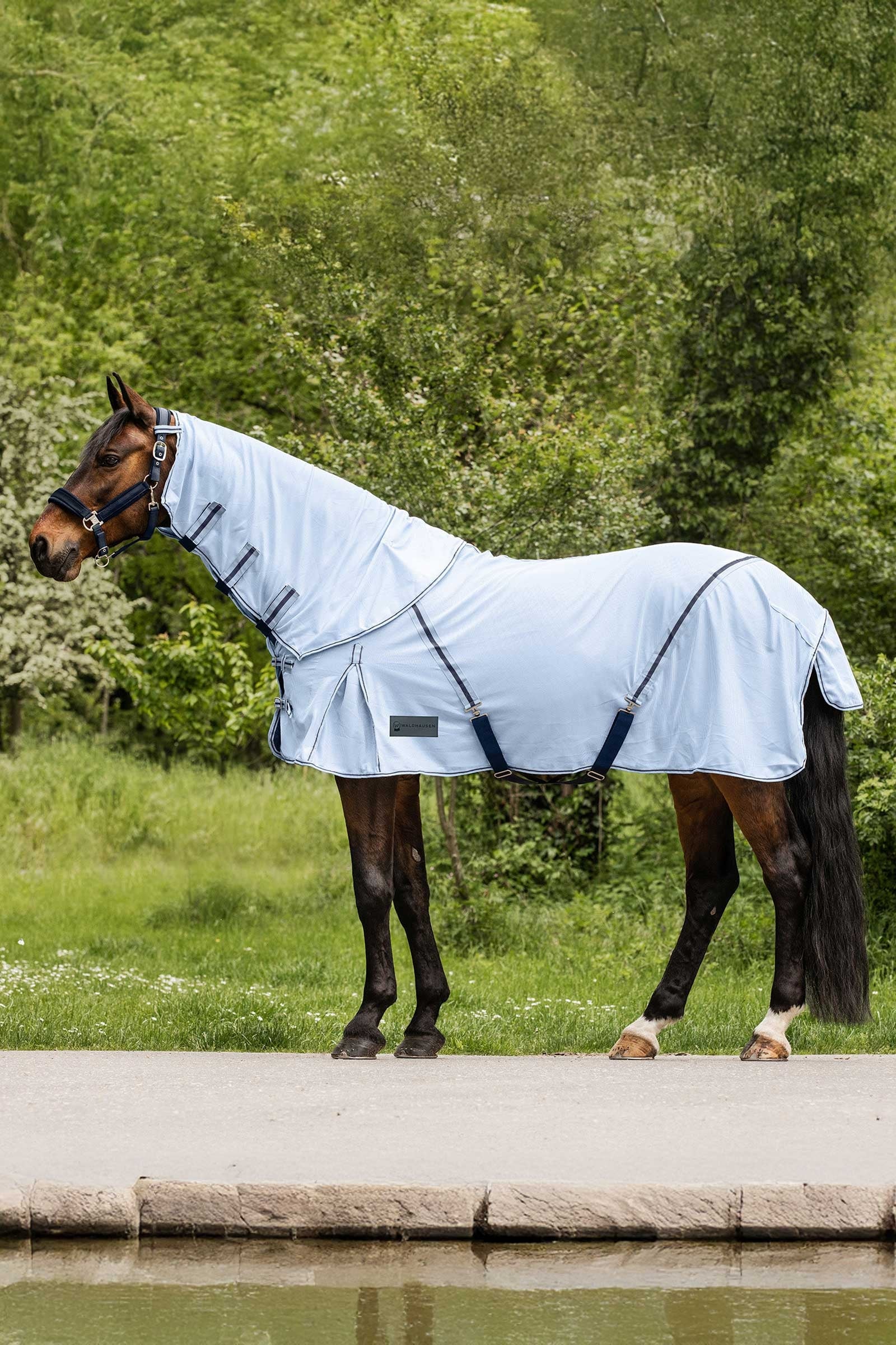 Waldhausen Protect couverture anti-mouches avec encolure amovible Couvertures cheval