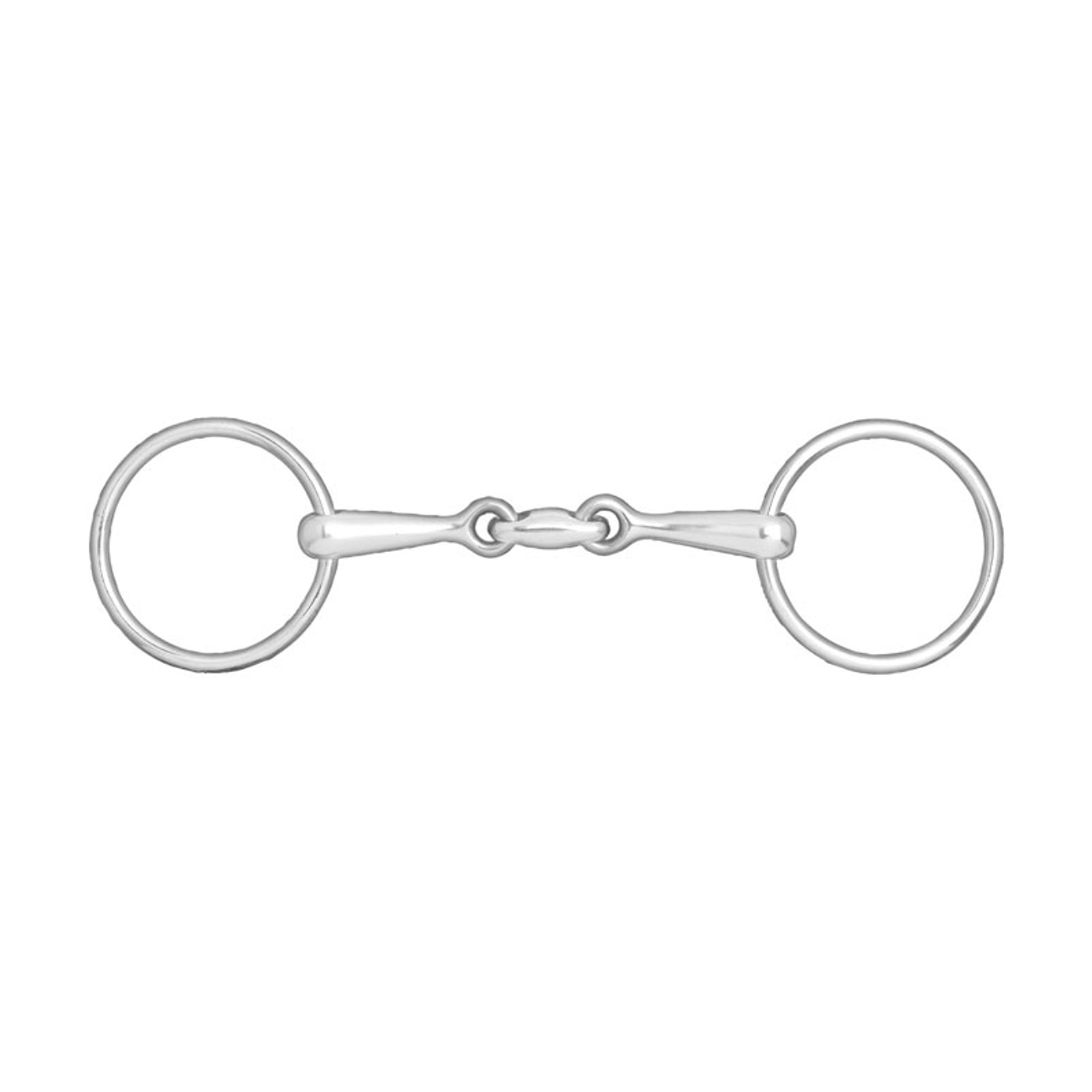 Horze Mors de filet à canon double brisure Chantilly, 14mm Mors