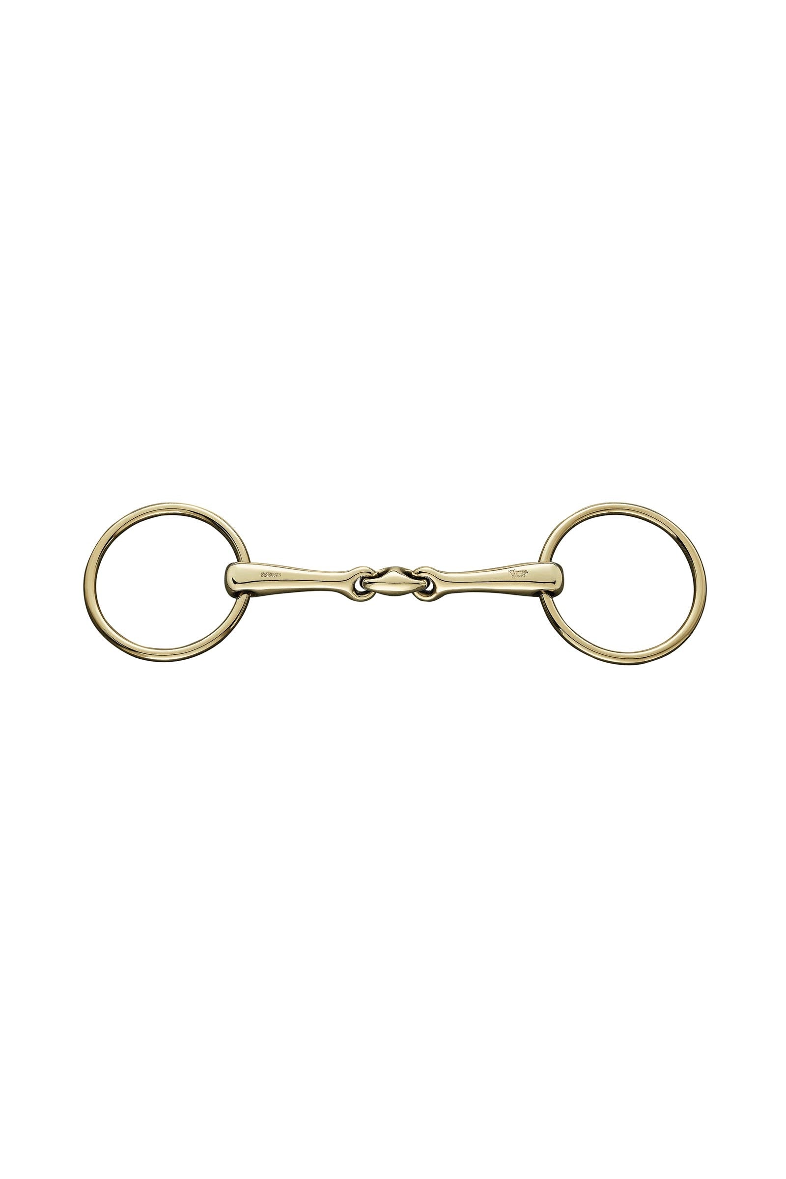 Sprenger KK Ultra mors à anneaux libres, double brisure, 16 mm, Sensogan, anneaux Aurigan Mors