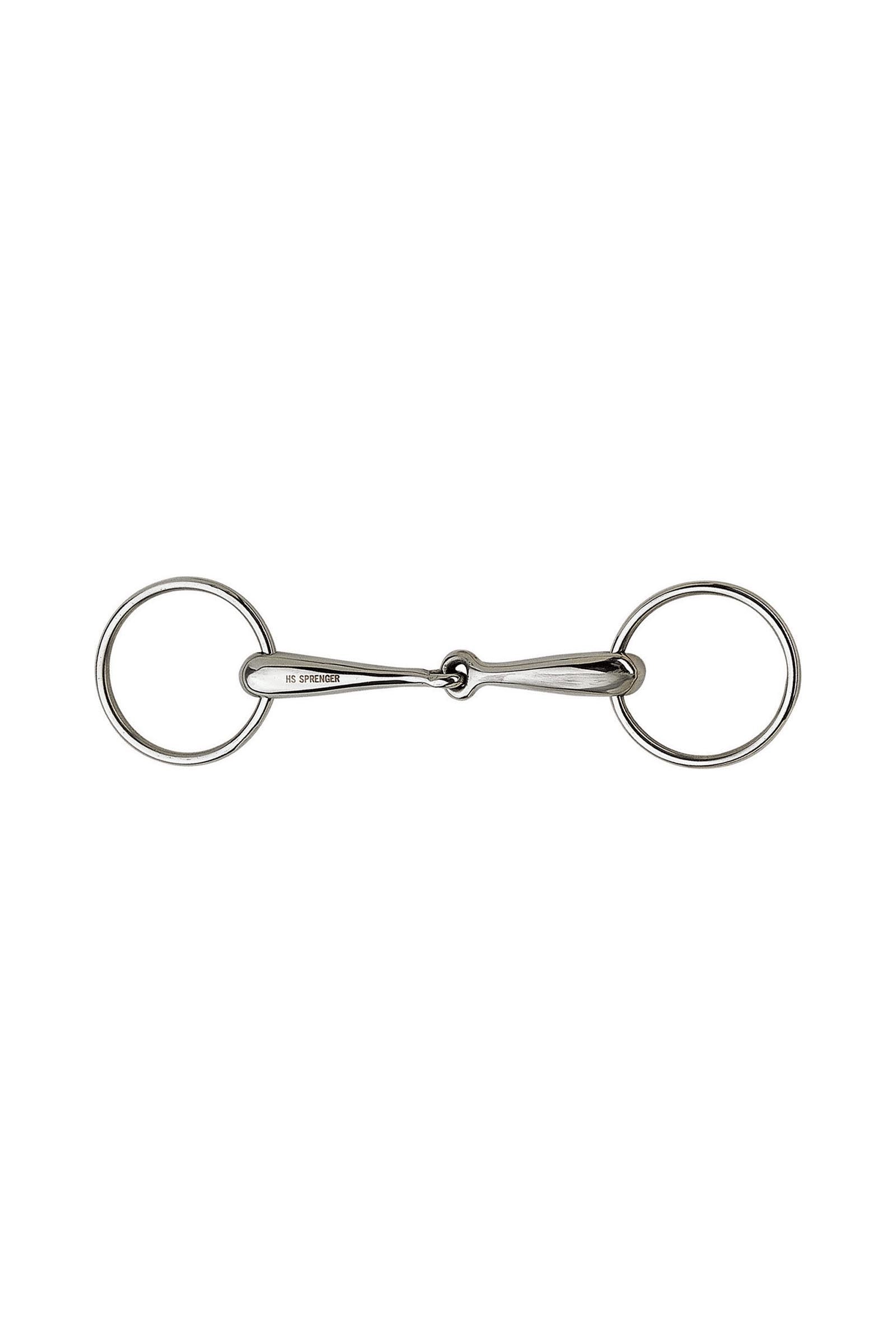 Sprenger mors à anneaux libres, simple brisure, 18 mm, acier inoxydable Mors