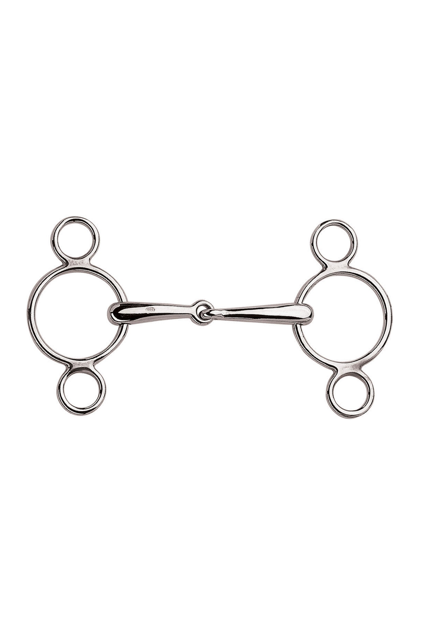 Sprenger Mors 3 anneaux de saut Vienna, simple brisure, 18 mm, acier inoxydable Mors