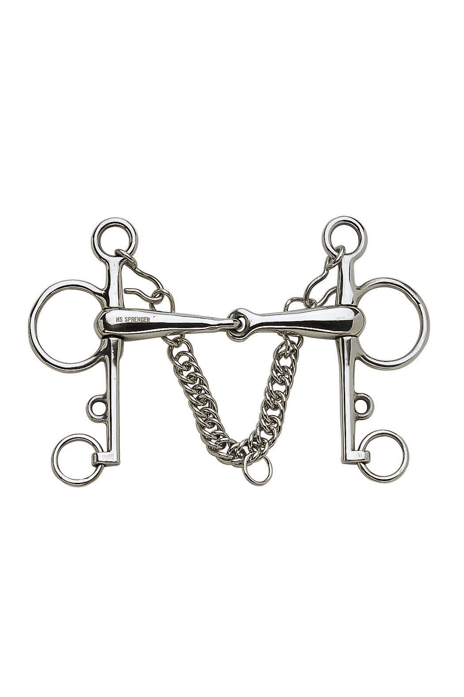 Sprenger pelham, simple brisure, 16 mm, acier inoxydable Mors