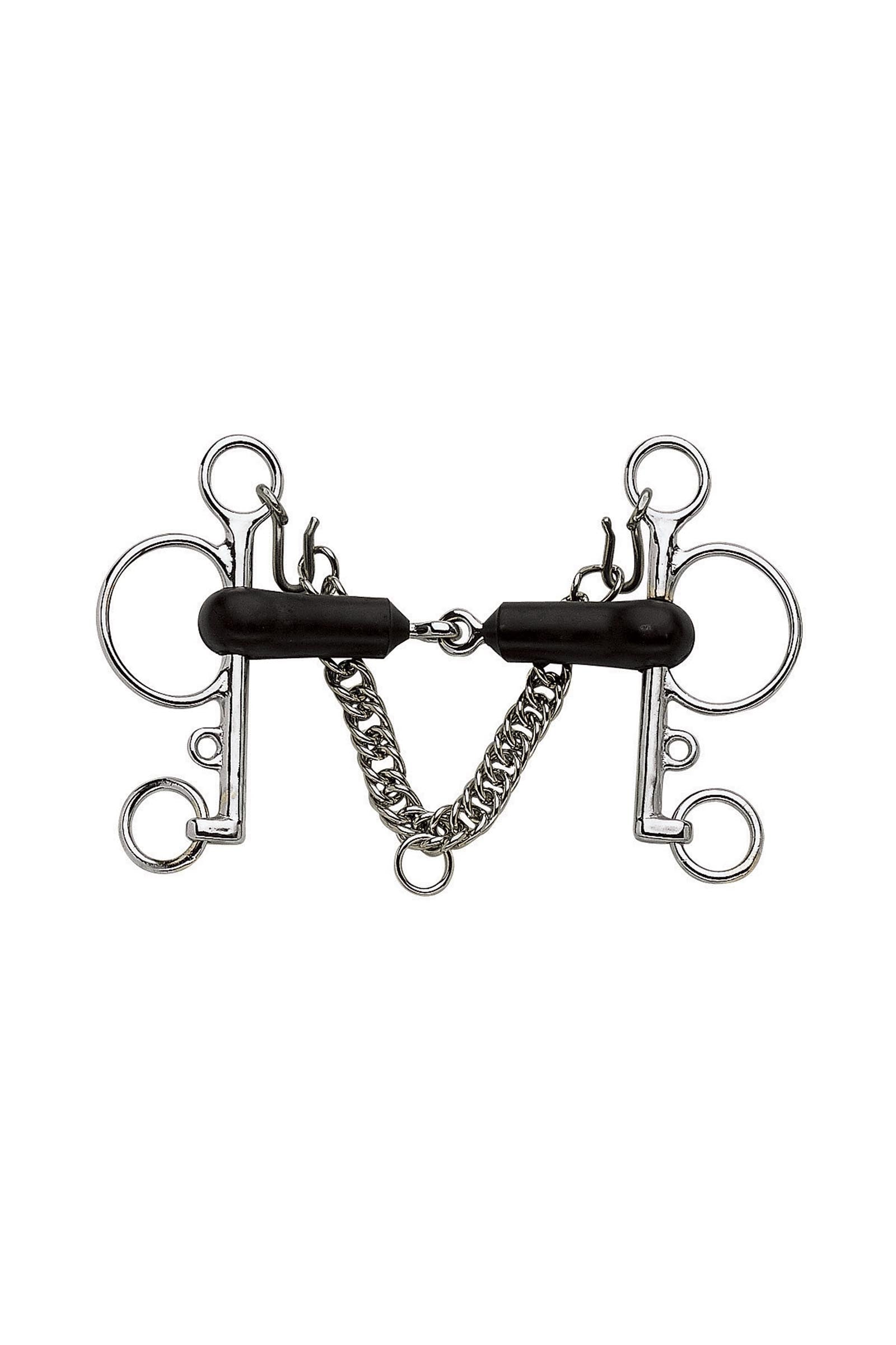 Sprenger pelham caoutchouc souple, simple brisure, 18 mm, acier inoxydable Mors