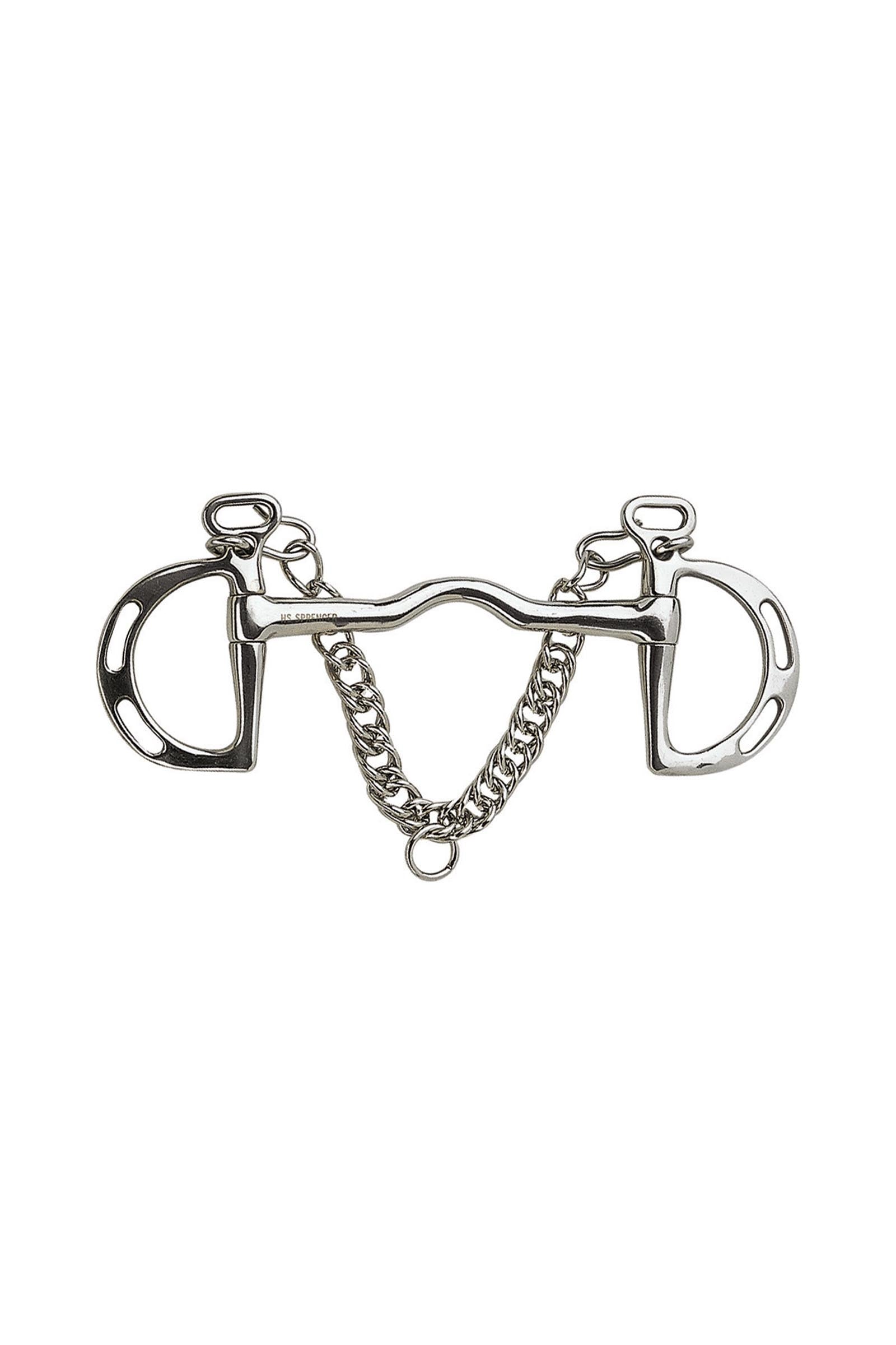 Sprenger Kimblewick Jumping Bit, Mullen Mouth W. Port, 16mm, Stainless St. Horse Bits