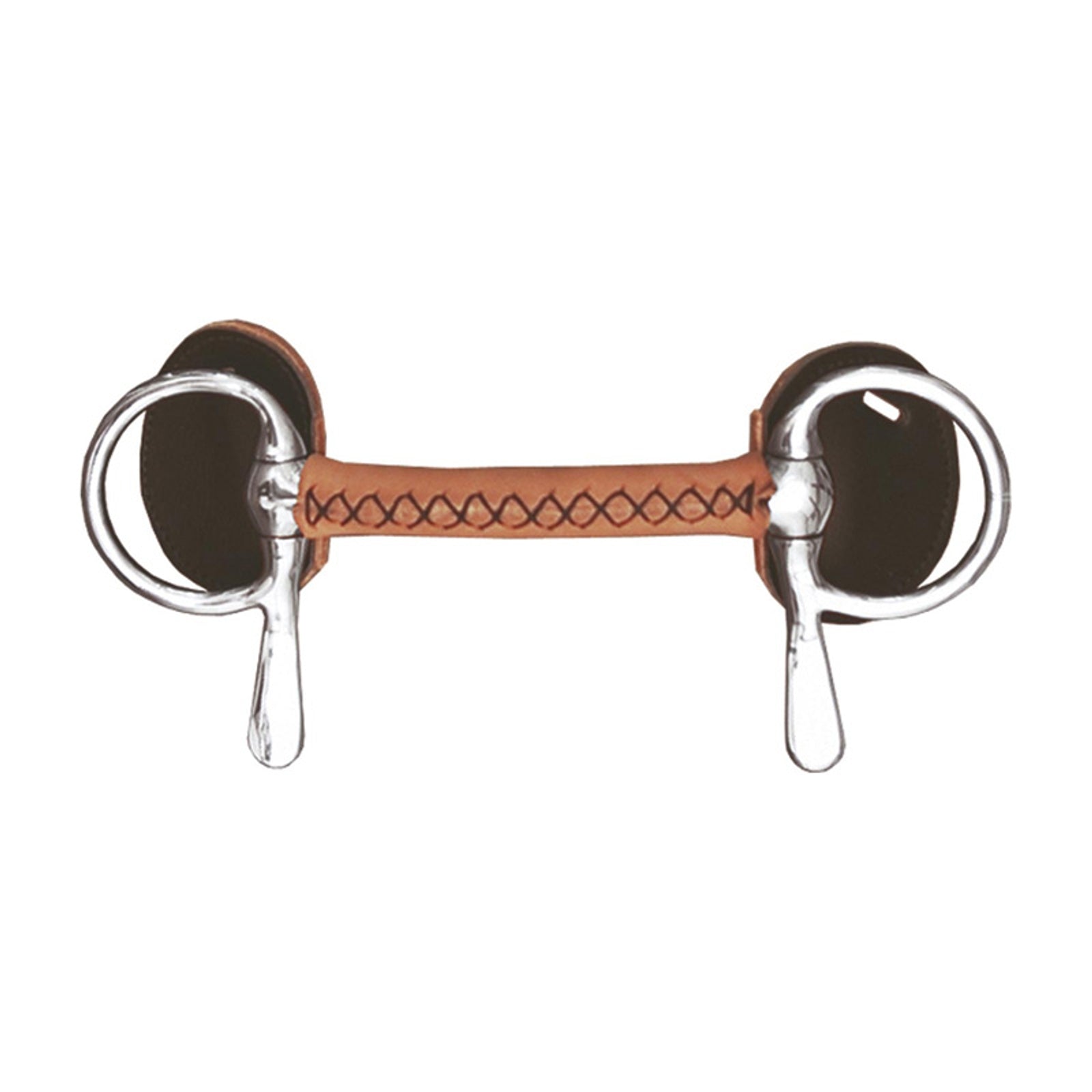 Finntack Leather Covered Straight Driving Bit Racing Tack