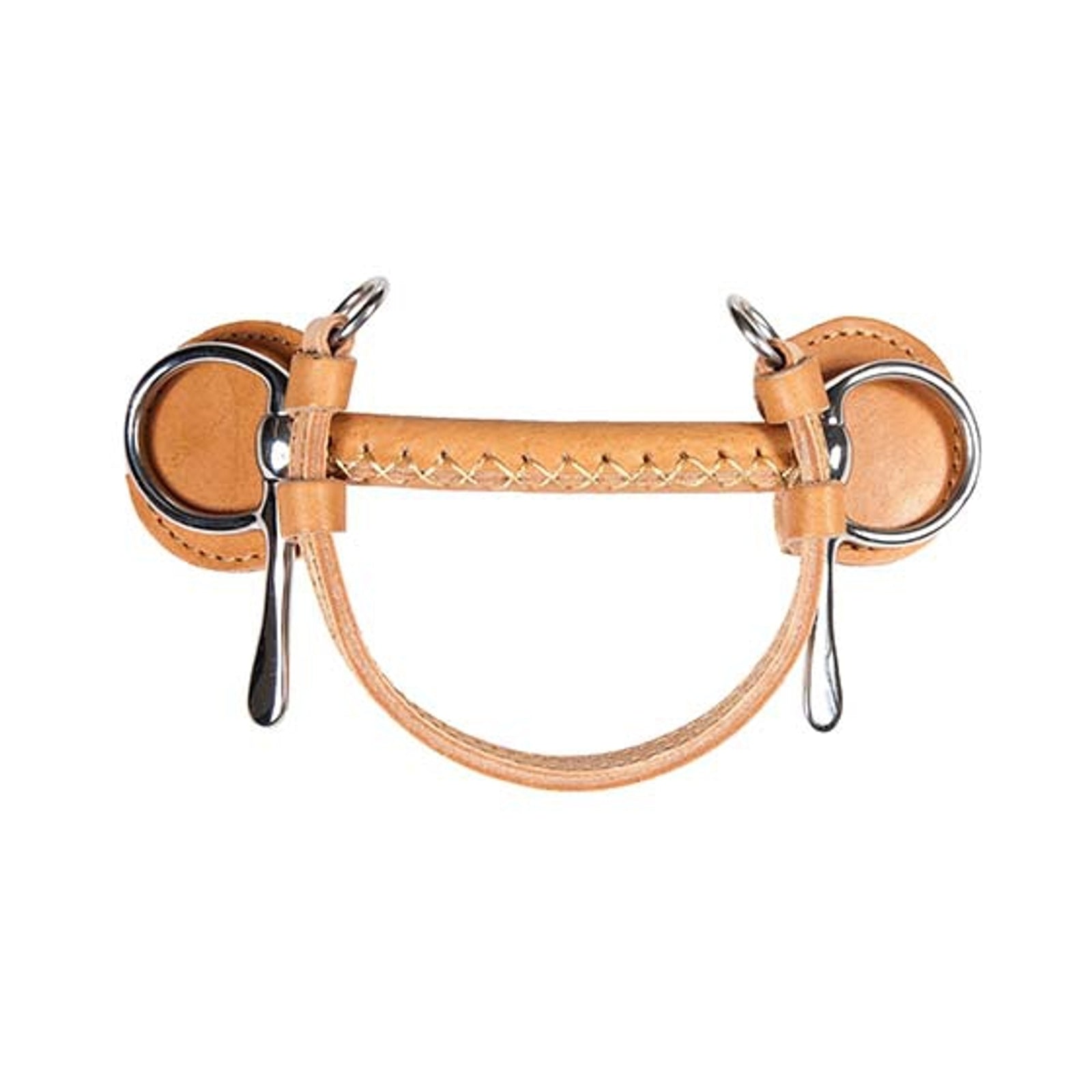 Finntack Frisco June Leather Covered Straight Driving Bit Racing Tack