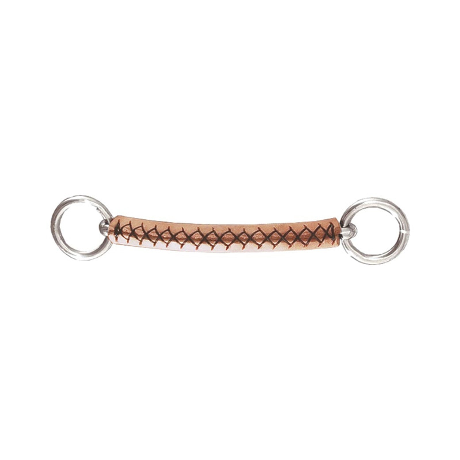Finntack Leather Covered Straight Overcheck Bit Racing Tack