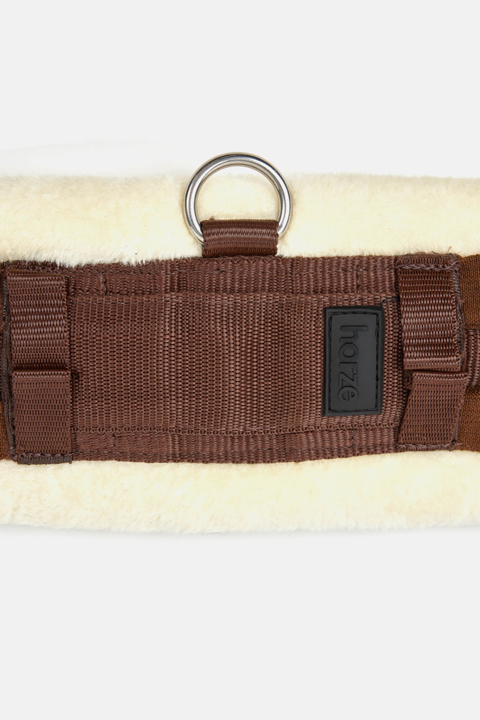 Horze Tartu Neoprene Dressage Girth with Fixed Faux Fur Saddles, Girths & Stirrups