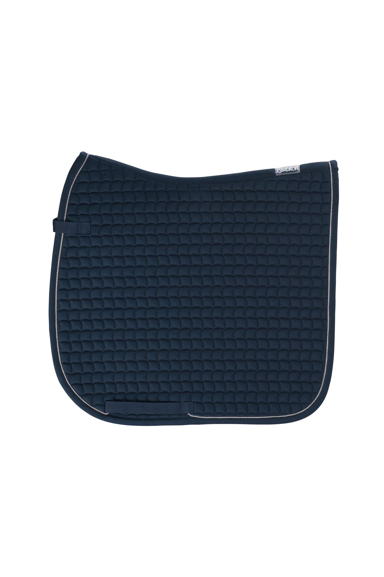 Eskadron Saddle Cloth COTTON silver piping Tapis de selle