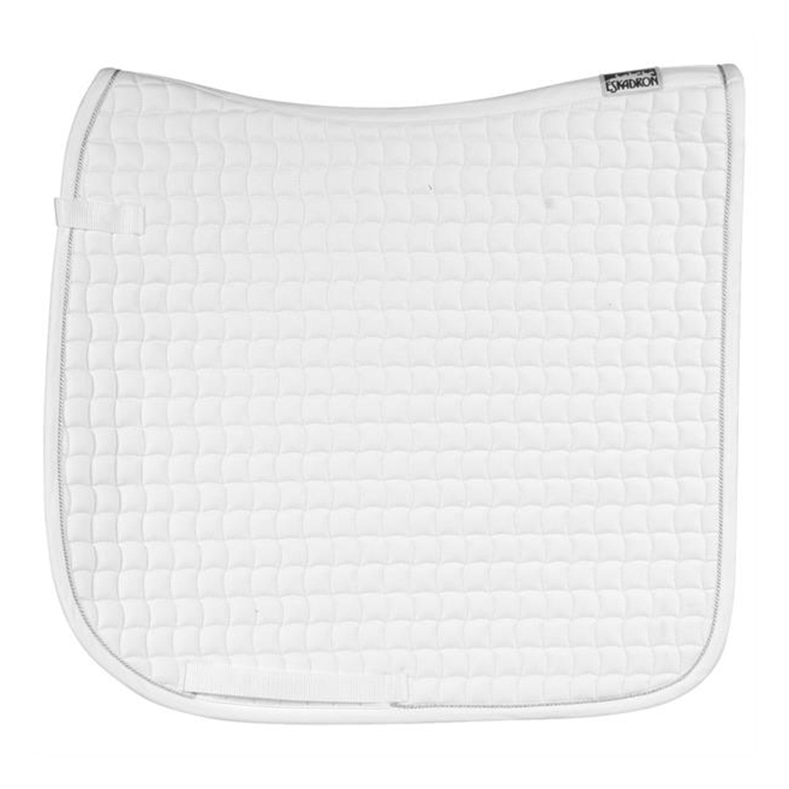 Eskadron Saddle Cloth COTTON silver piping Tapis de selle