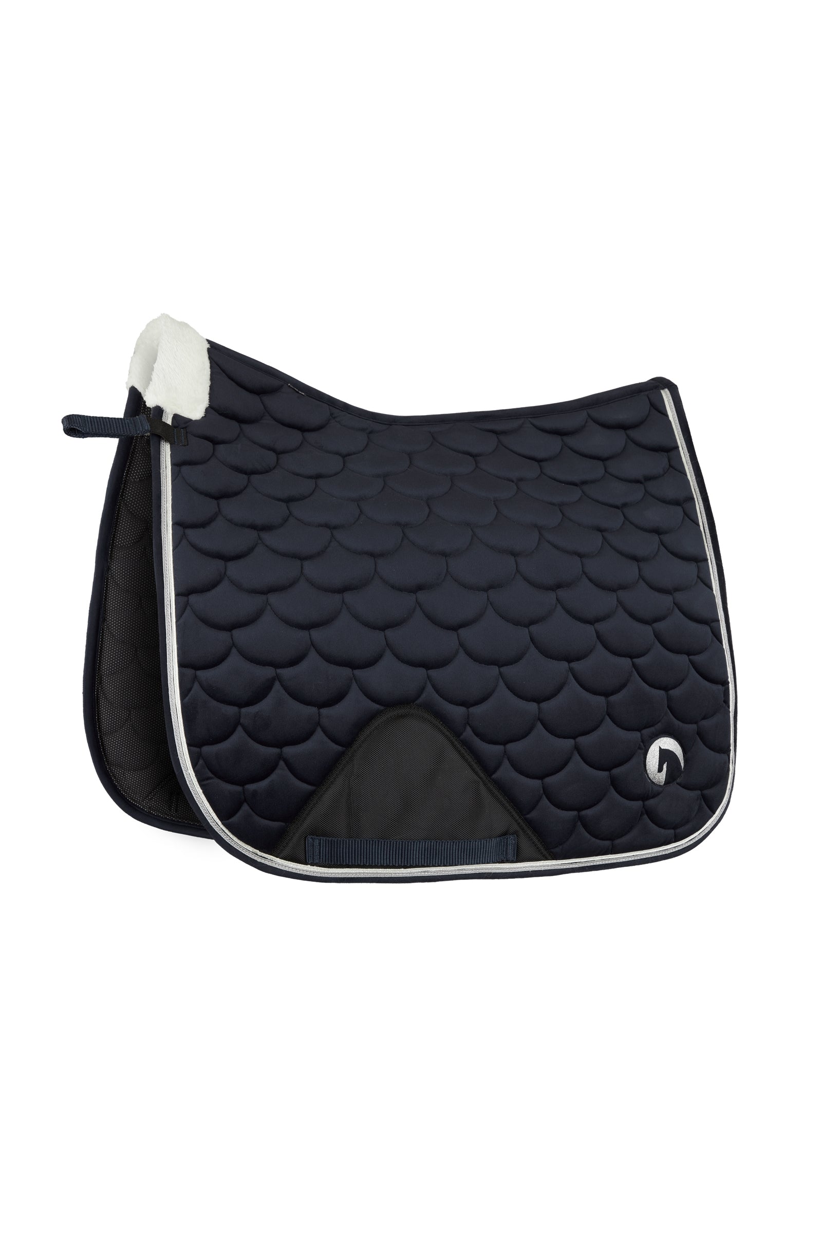 Horze Tapis de selle de dressage Geneva avec fausse fourrure Tapis de selle