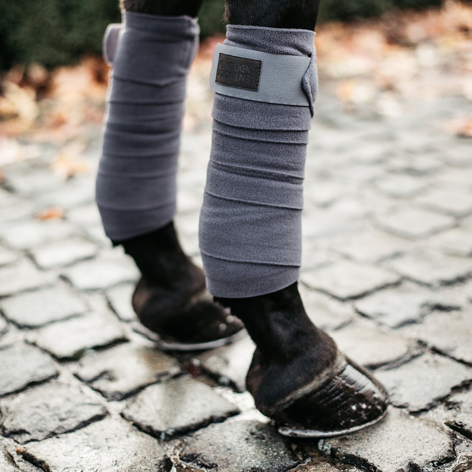 Kentucky Horsewear Polar Fleece Bandages (Set of 4) Leg Protection & Hoof Protection for Horses