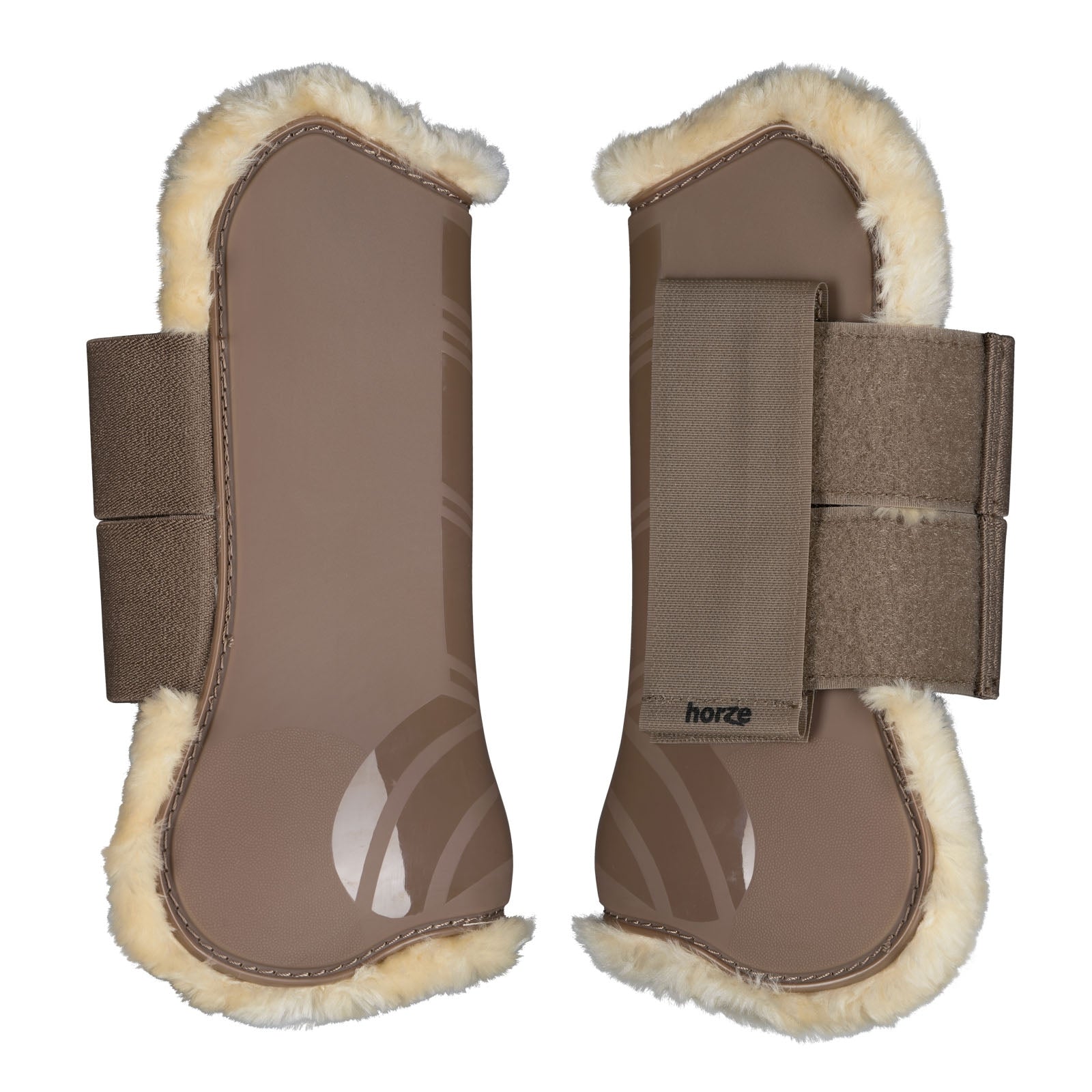 Horze Guêtres de protection protège-tendons Windsor avec doublure fausse fourrure Leg Protection & Hoof Protection for Horses