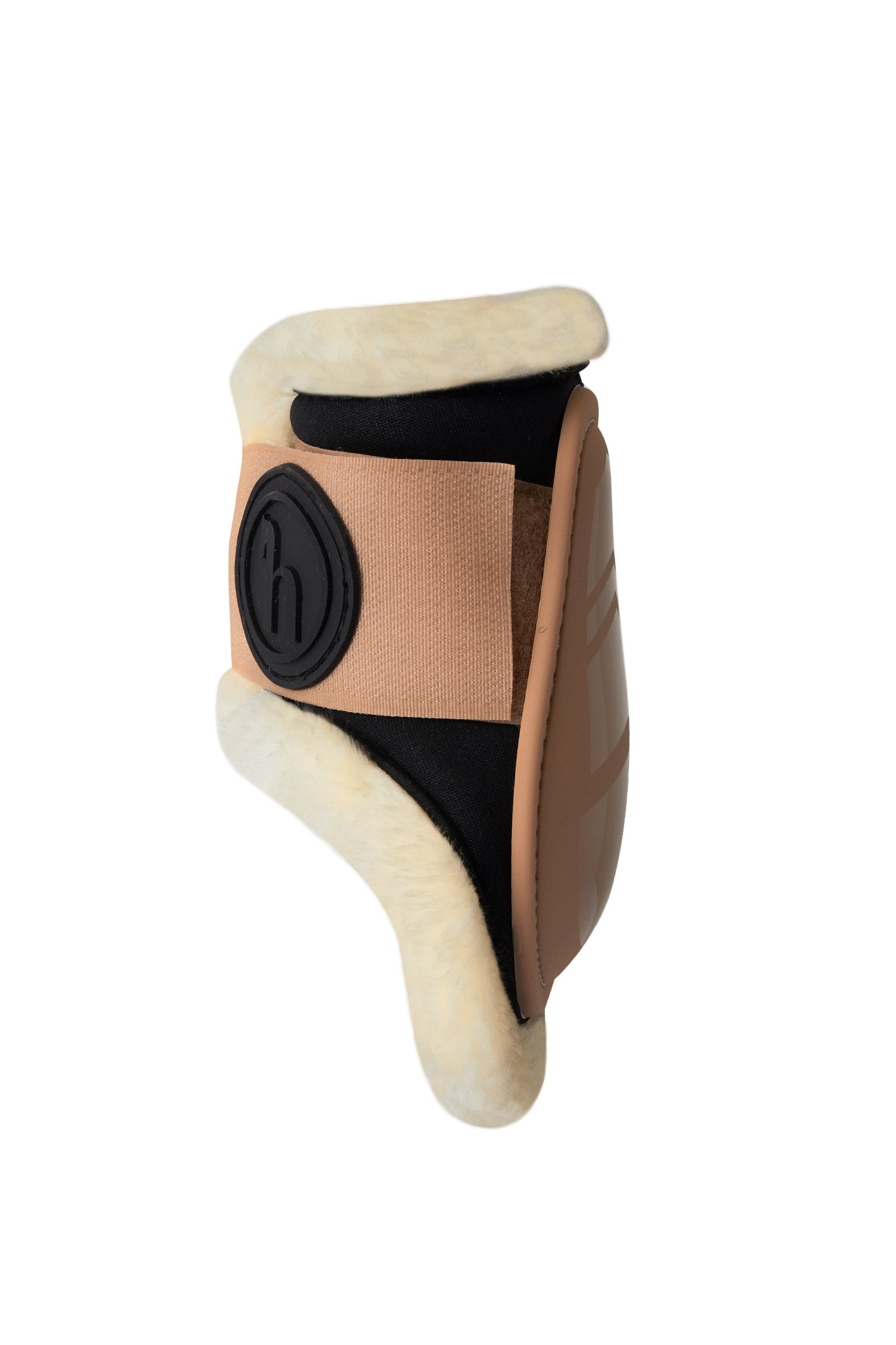 Horze Caliber Fetlock Boots with Faux Fur Lining Leg Protection & Hoof Protection for Horses