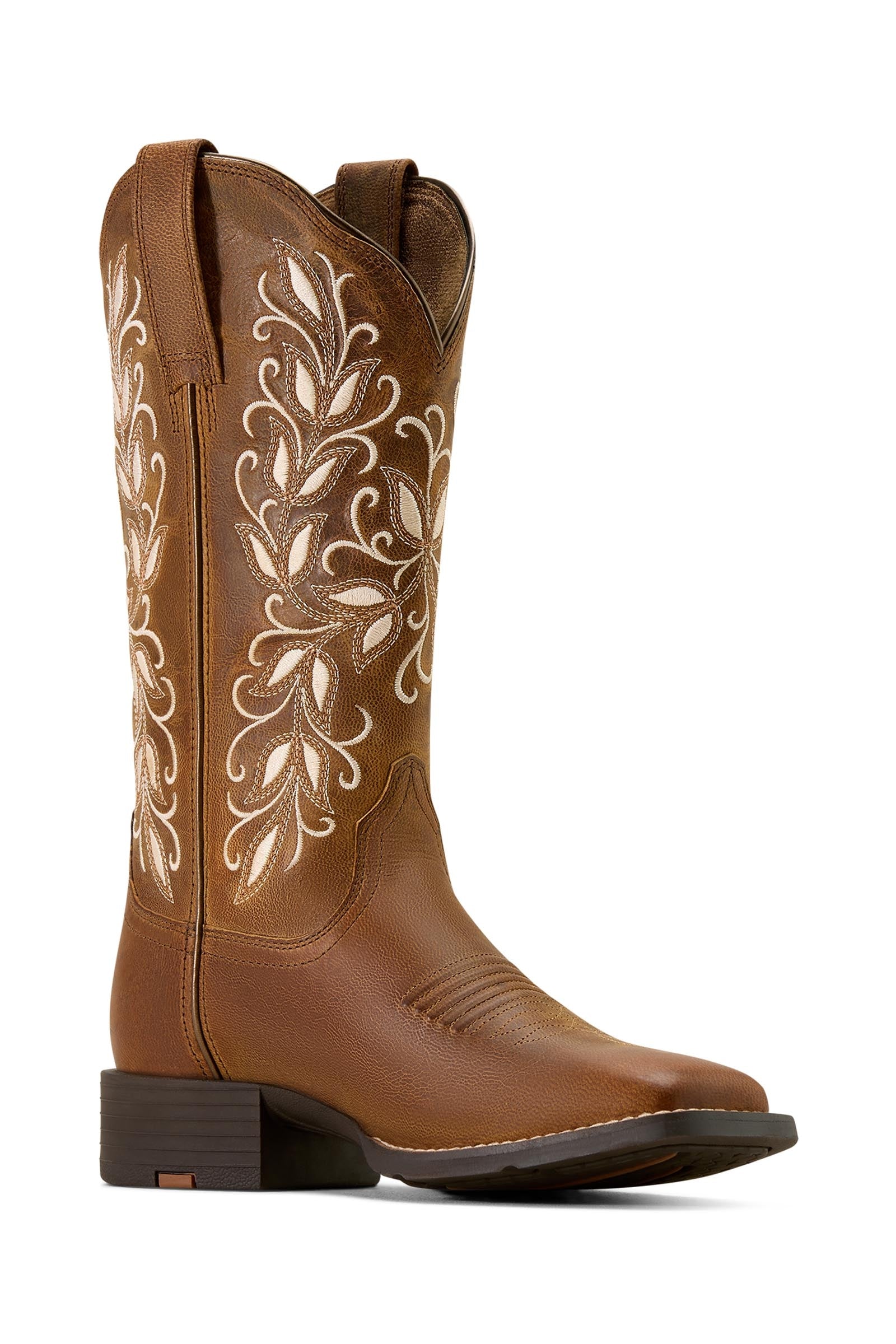 Ariat Women's Round Up Holly Wide Square Toe Western Boots Bottes d'équitation & chaps