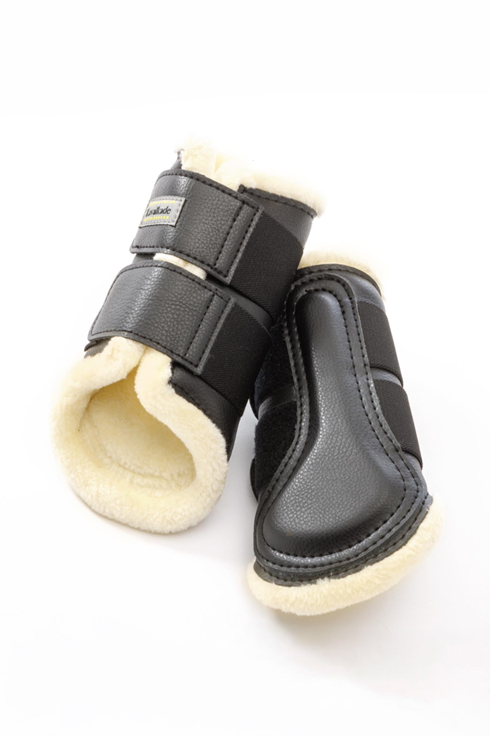 Kavalkade Anatomic guêtres en cuir synthétique avec fausse fourrure Leg & Hoof Protection