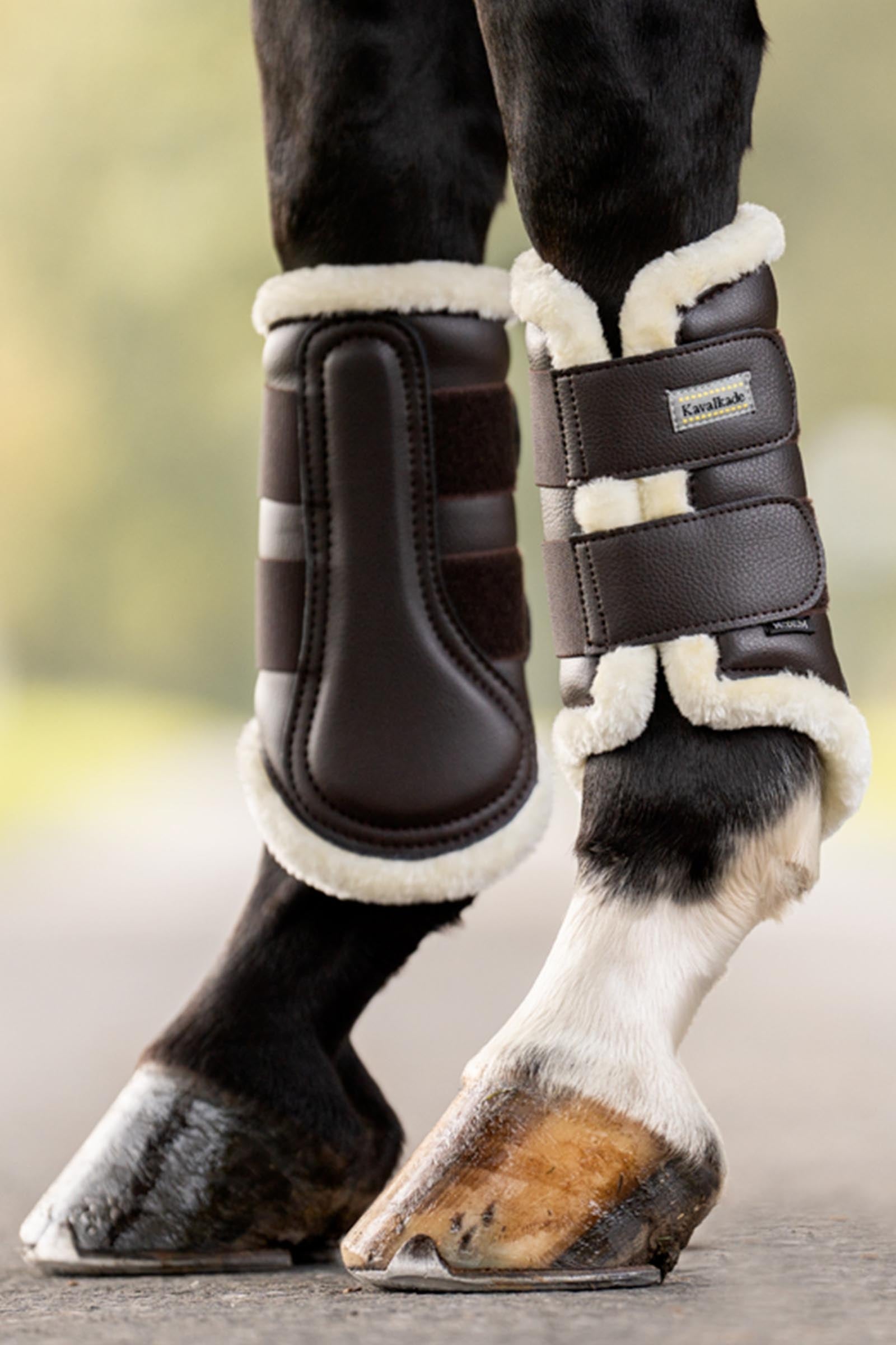 Kavalkade Anatomic Synthetic Leather Boots With Faux Fur Leg & Hoof Protection