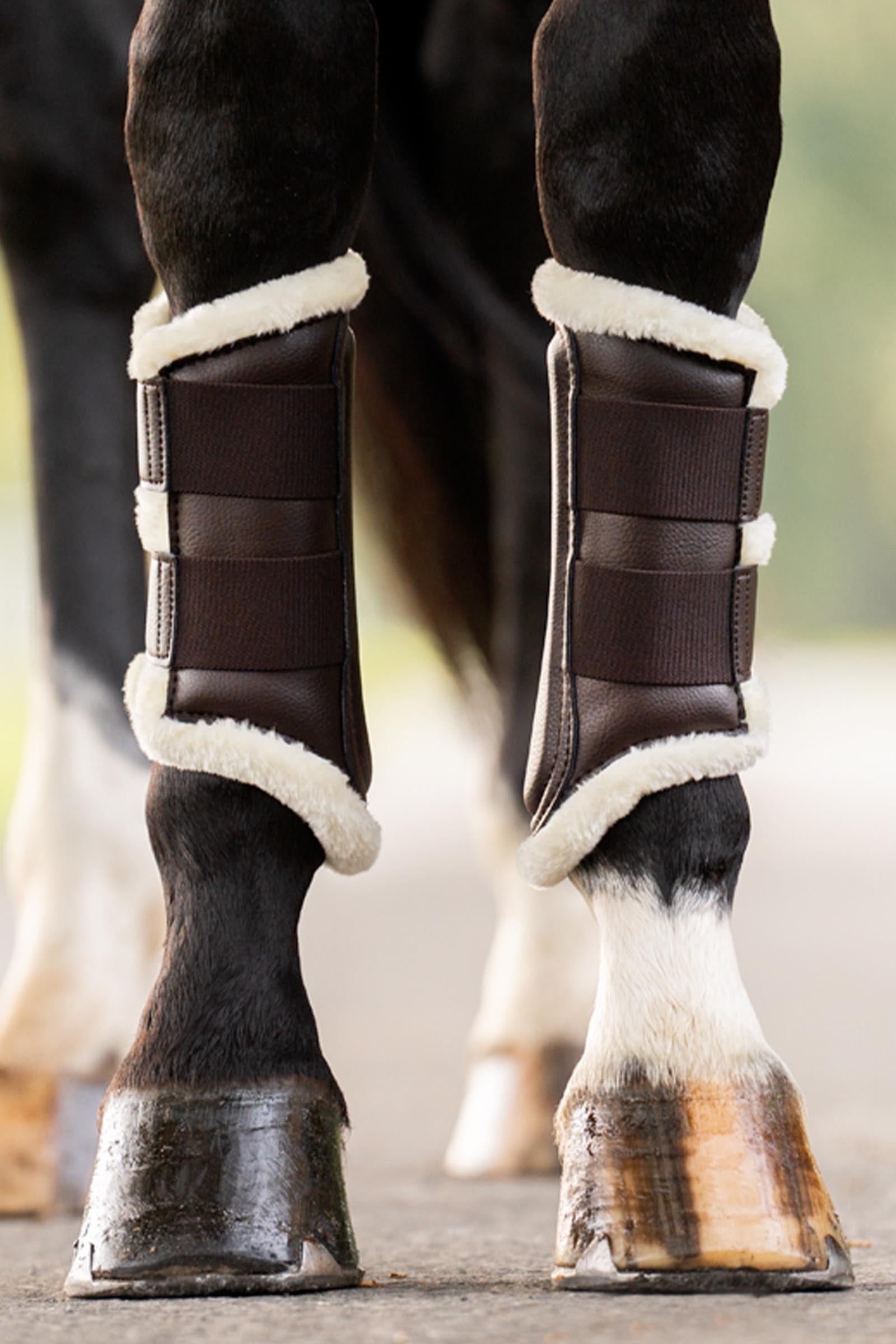 Kavalkade Anatomic Synthetic Leather Boots With Faux Fur Leg & Hoof Protection