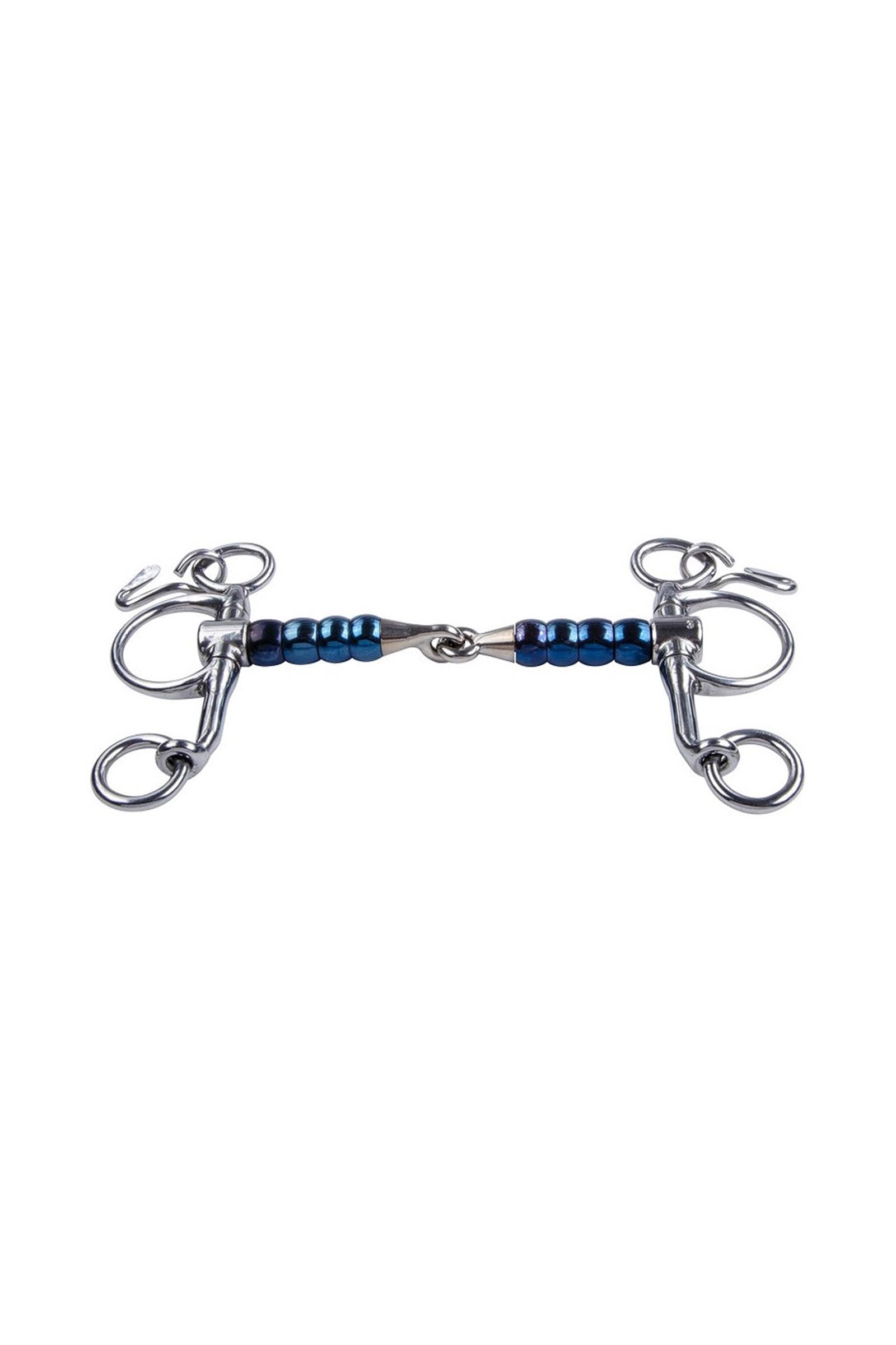 Trust Equestrian Mors Acier Doux Bleu Salivant Pelham Rouleaux Mors