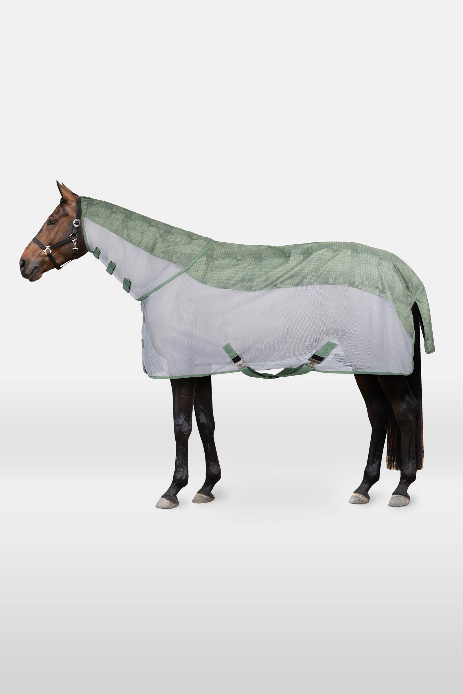 Horze Nevada II combo couverture pluie et anti-mouches avec couvre-cou amovible Couvertures cheval