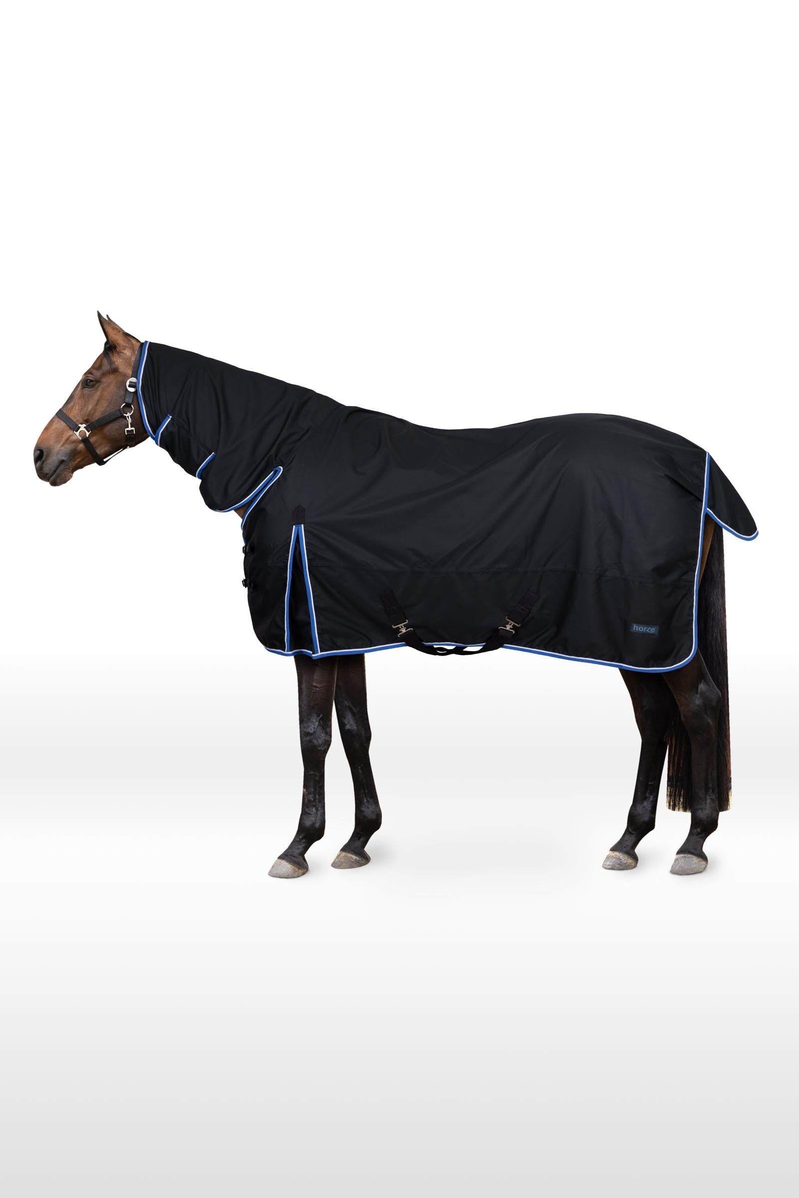 Horze Couverture d'extérieur avec couvre-encolure Glasgow, 150 g Couvertures cheval