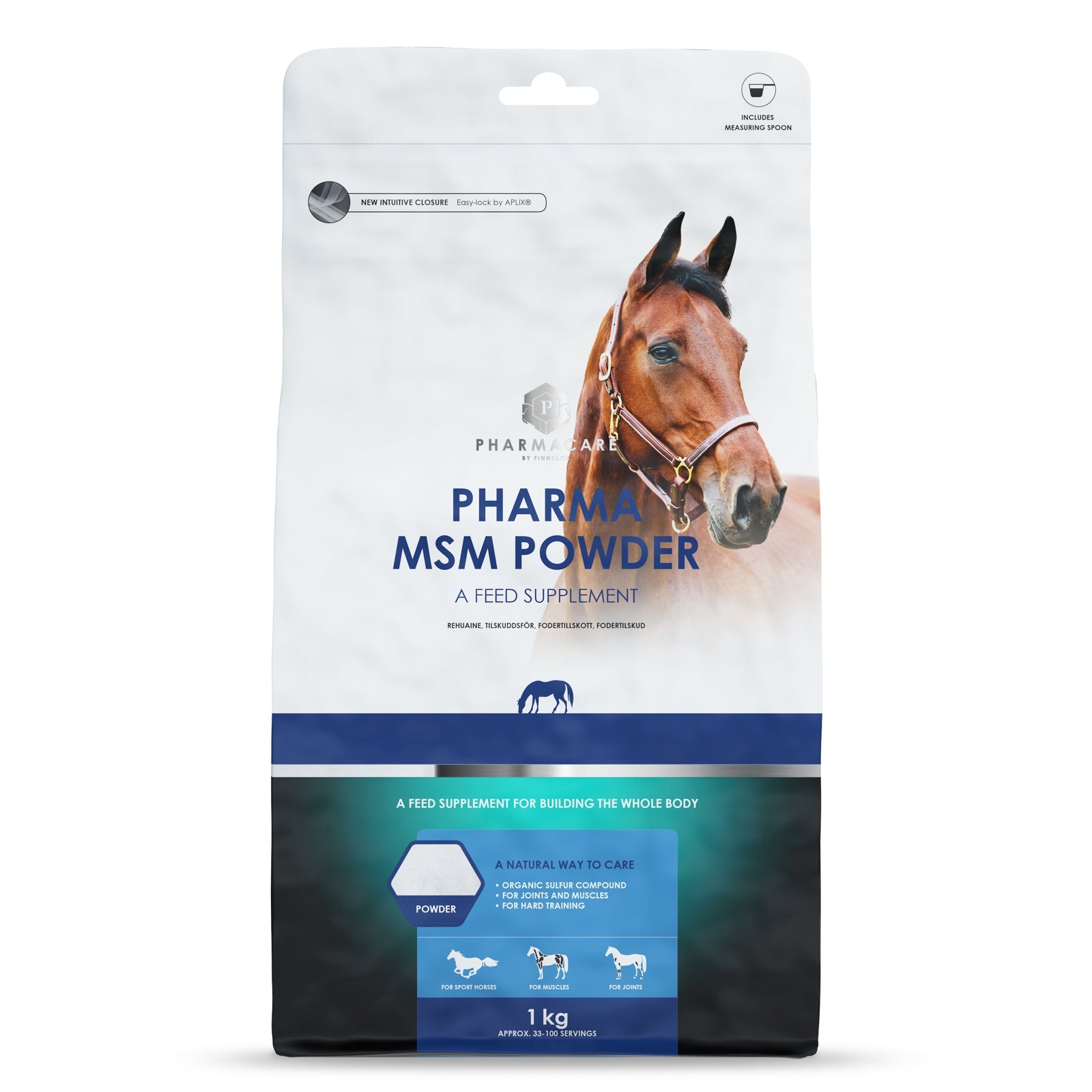 Pharmacare Pharma MSM Powder , 1kg Horse Feed & Nutrition