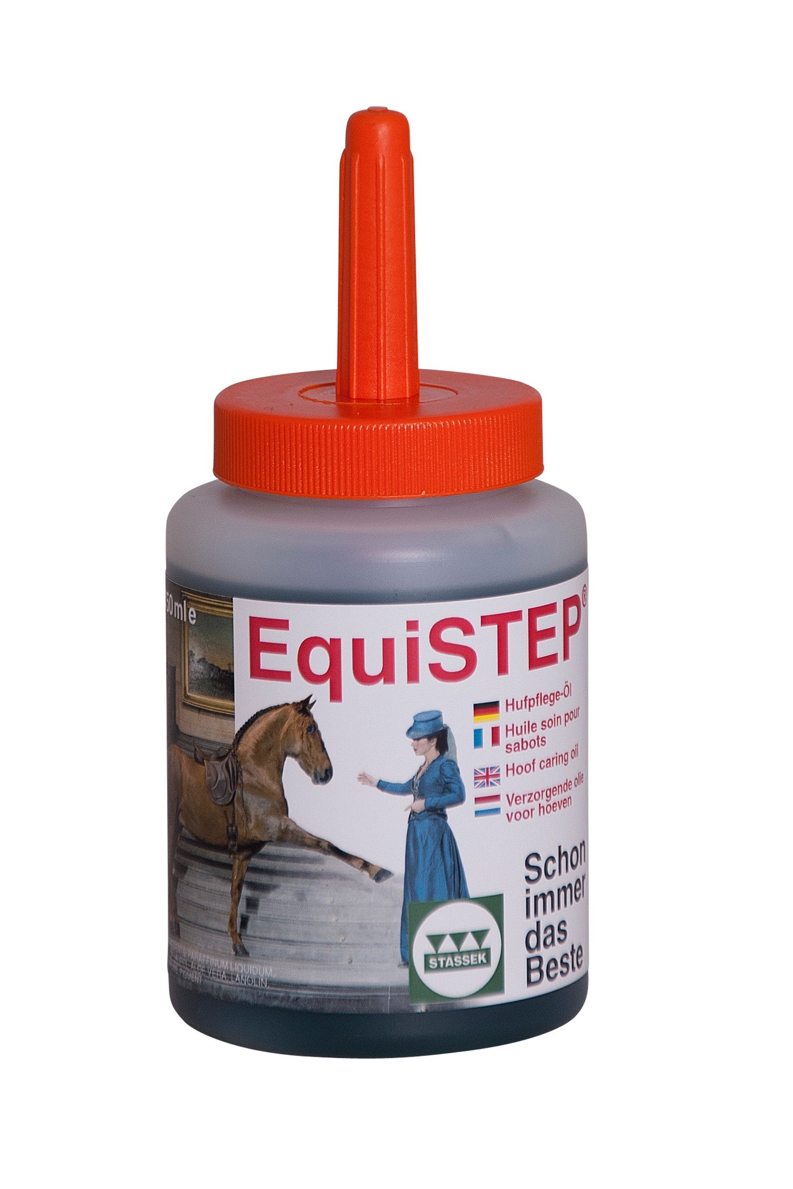 Stassek Huile à sabots EquiSTEP huile de laurier, lanoline et Aloe Vera, 450 ml Soins