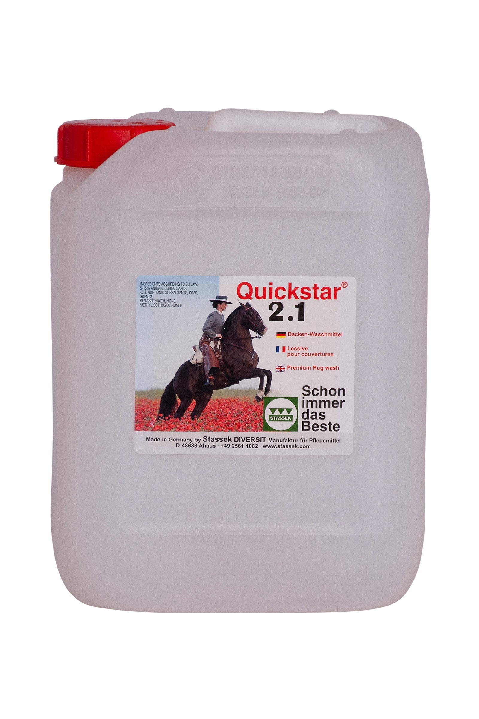 Stassek Lessive Premium Quickstar 2.1 pour les couvertures, 2 litres Soins
