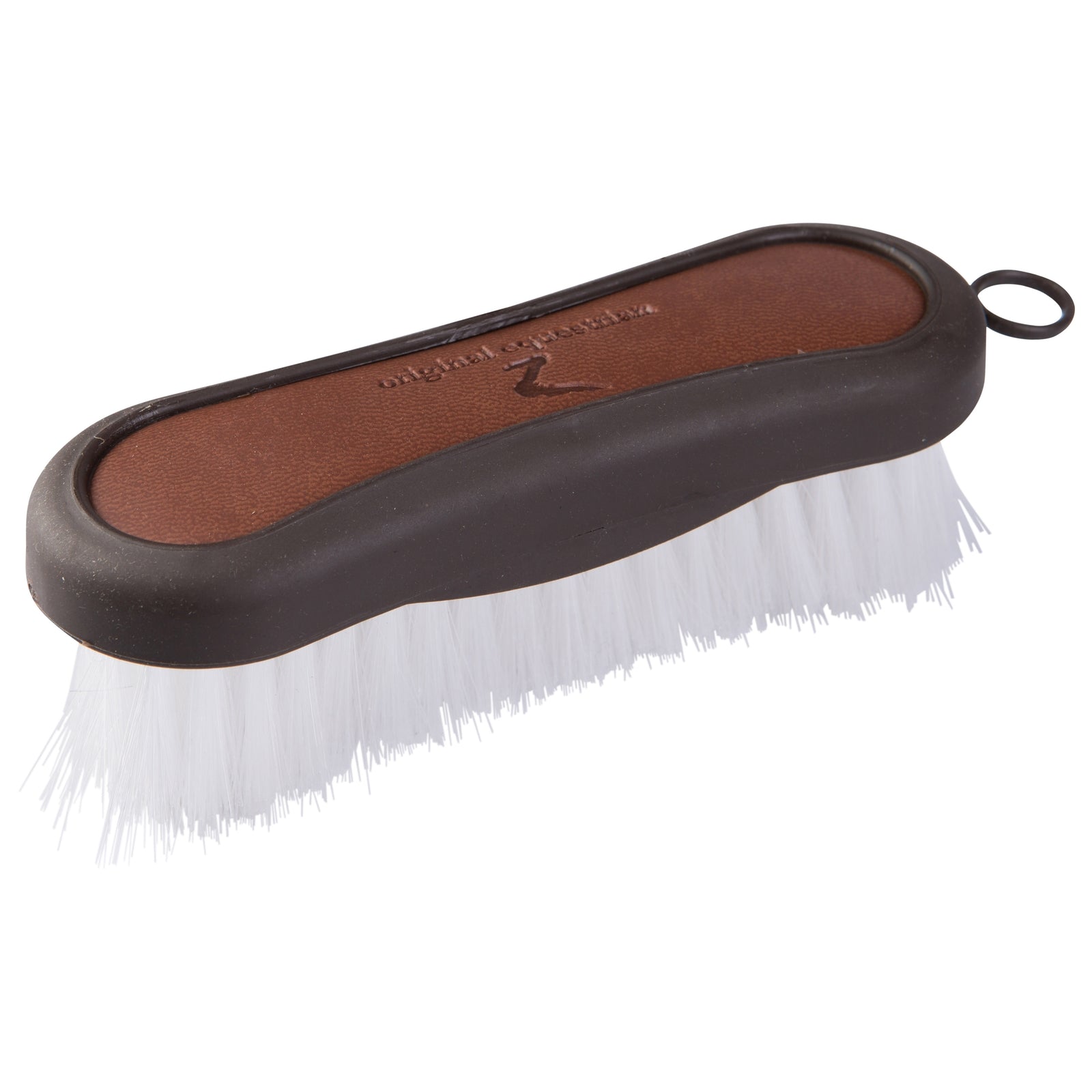 Horze Brosse de pansage pour la tête poignée cuir Maddox Matériel de pansage