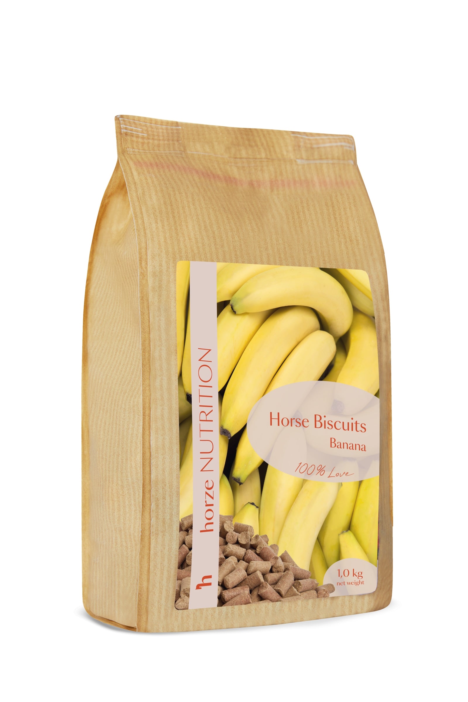 Horze Biscuits Banane, Friandises 1 kg Horse Feed & Nutrition