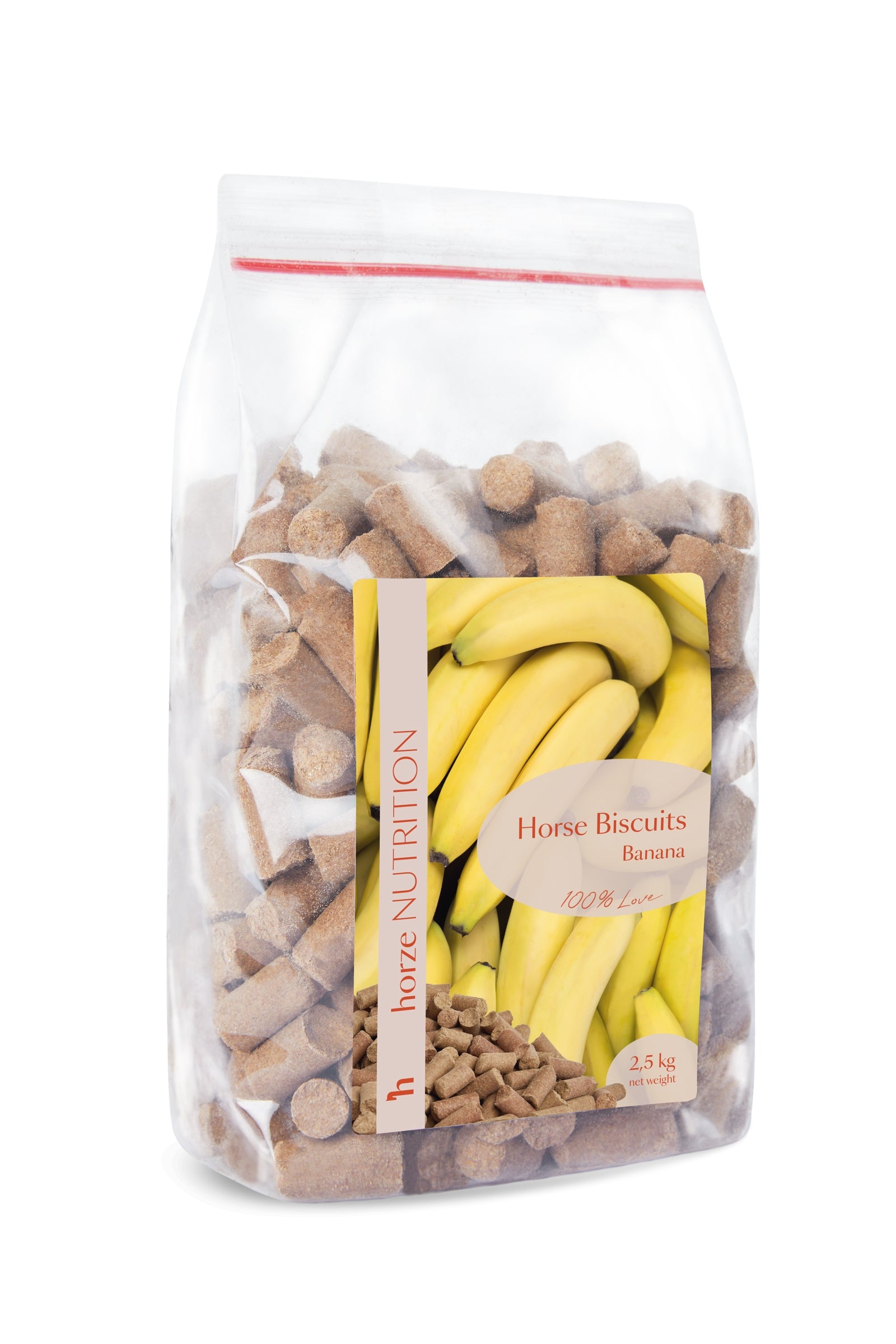 Horze Biscuits Banane, Friandises 2,5 kg Horse Feed & Nutrition