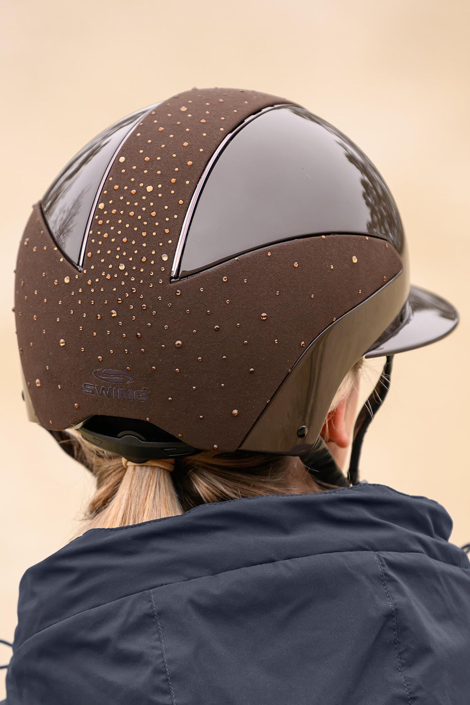 SWING H24 Lady Spark Glossy Riding Helmet Safety Equipment