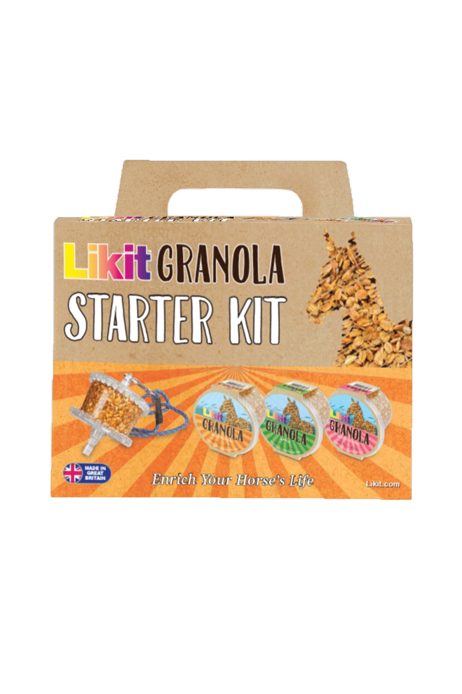 Likit Granola Starter Kit (support + 3 saveurs) Horse Feed & Nutrition