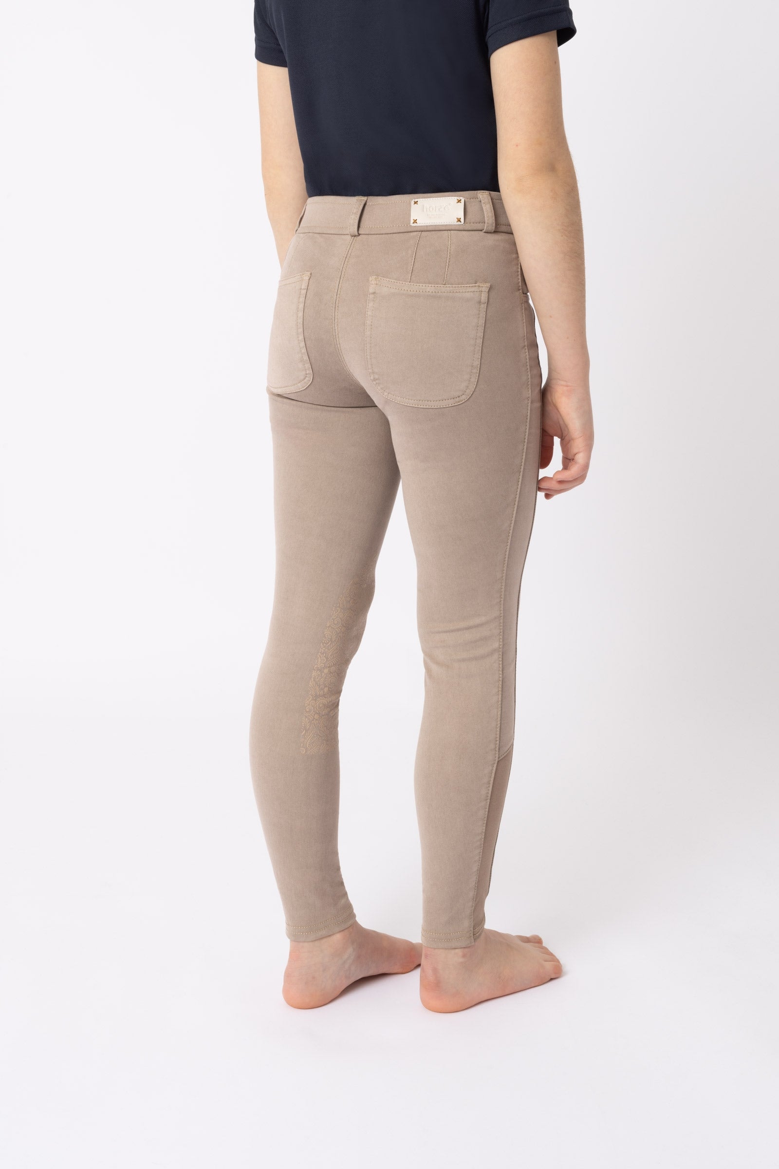 Horze Suki Pantalon d'équitation basanes genoux grip, enfant Vêtements d'équitation enfant