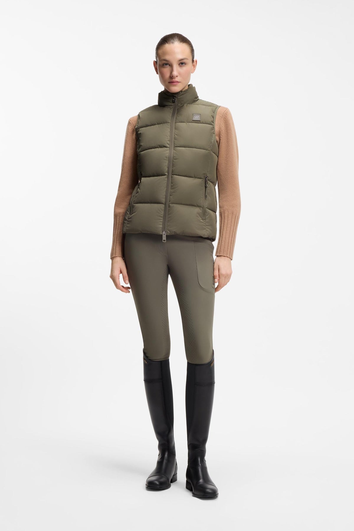 BOSS Equestrian Boss Viola Womens Knitted Puffer Vest Women’s Riding Clothing