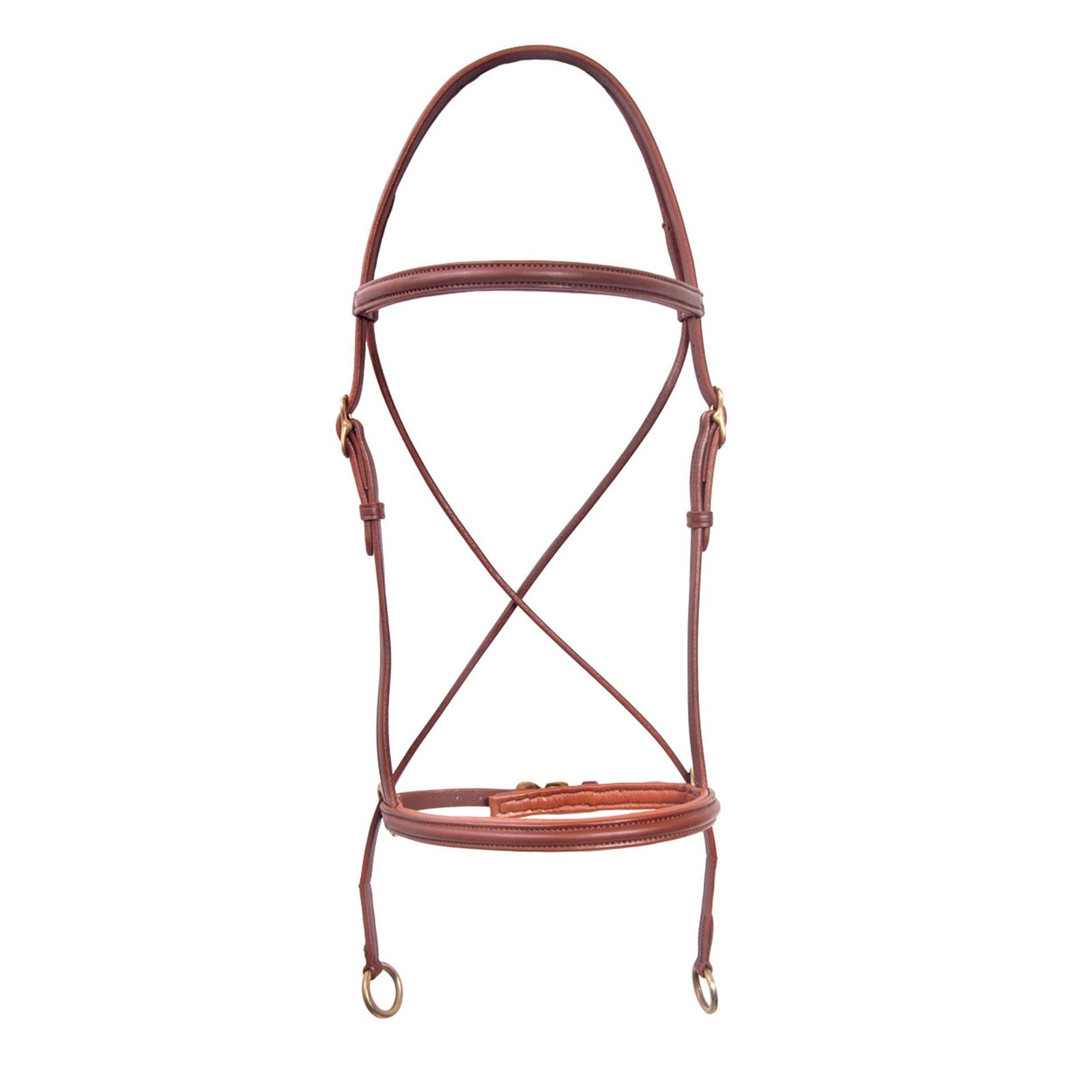 Karlslund Filet sans mors , marron/laiton Briderie et enrênements