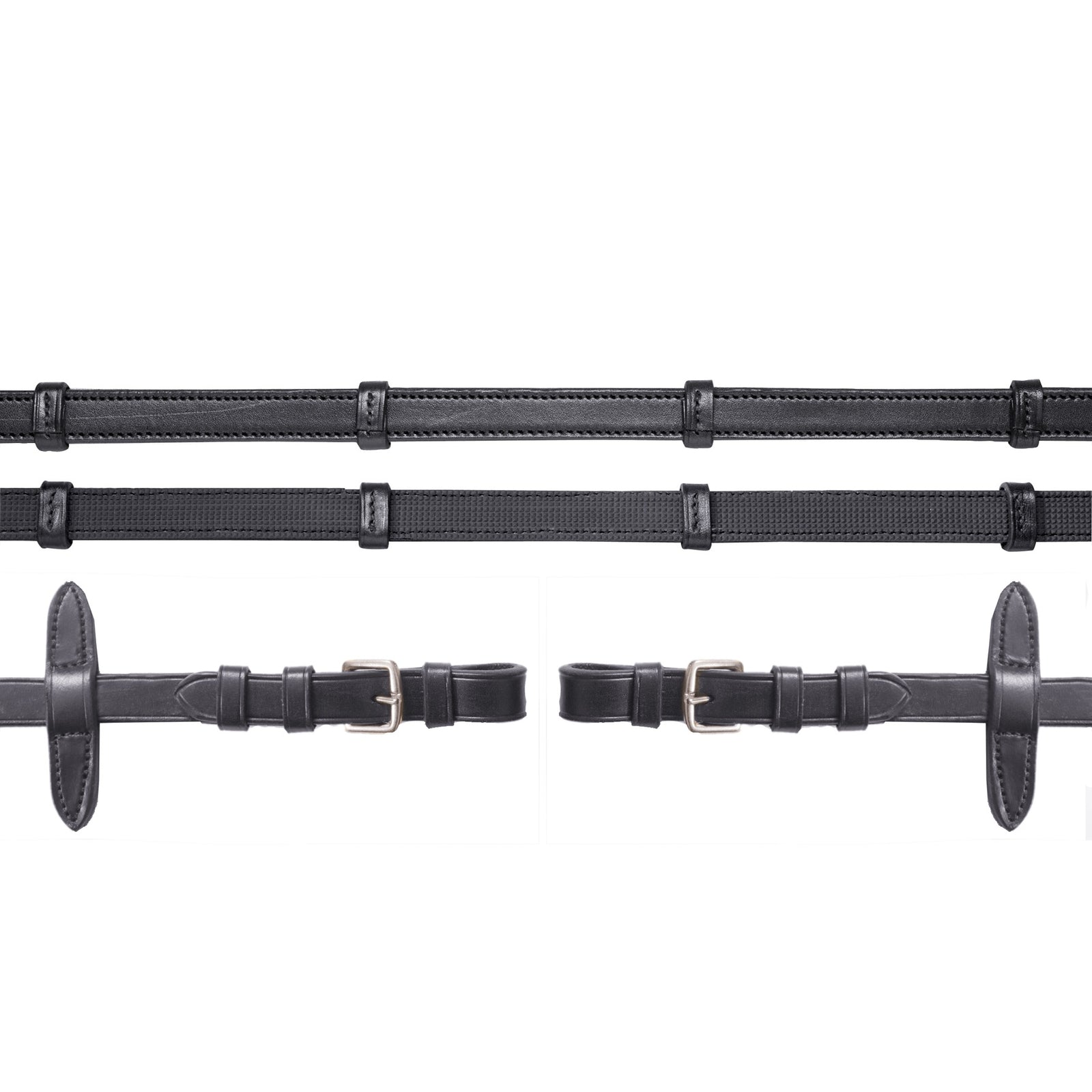 Schockemöhle Sports Rênes de bride caoutchoutés, avec bouclerie Briderie et enrênements