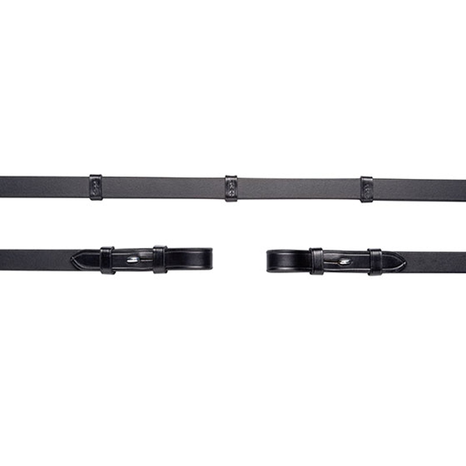 Schockemöhle Sports Rênes cuir Schockermöhle Sports, crochets, passants et arrêtoirs, 16mm, 5 arrêtoirs, pas de stop de martingale Briderie et enrênements