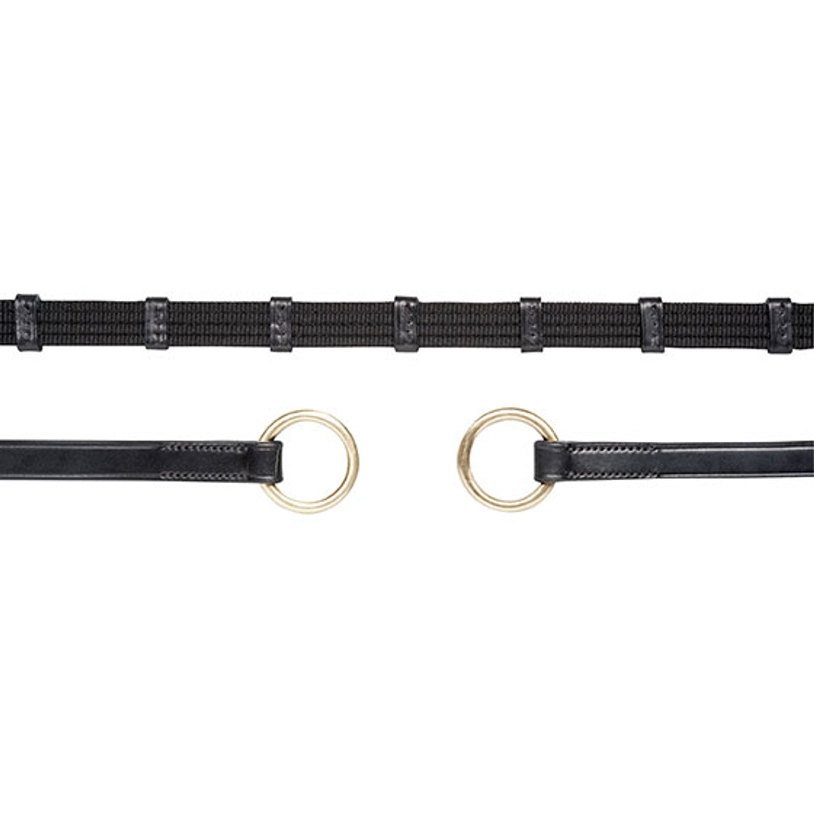 Schockemöhle Sports Rênes de gogue Schockermöhle Sports à double arrêtoirs et anneaux, rênes basiques Briderie et enrênements