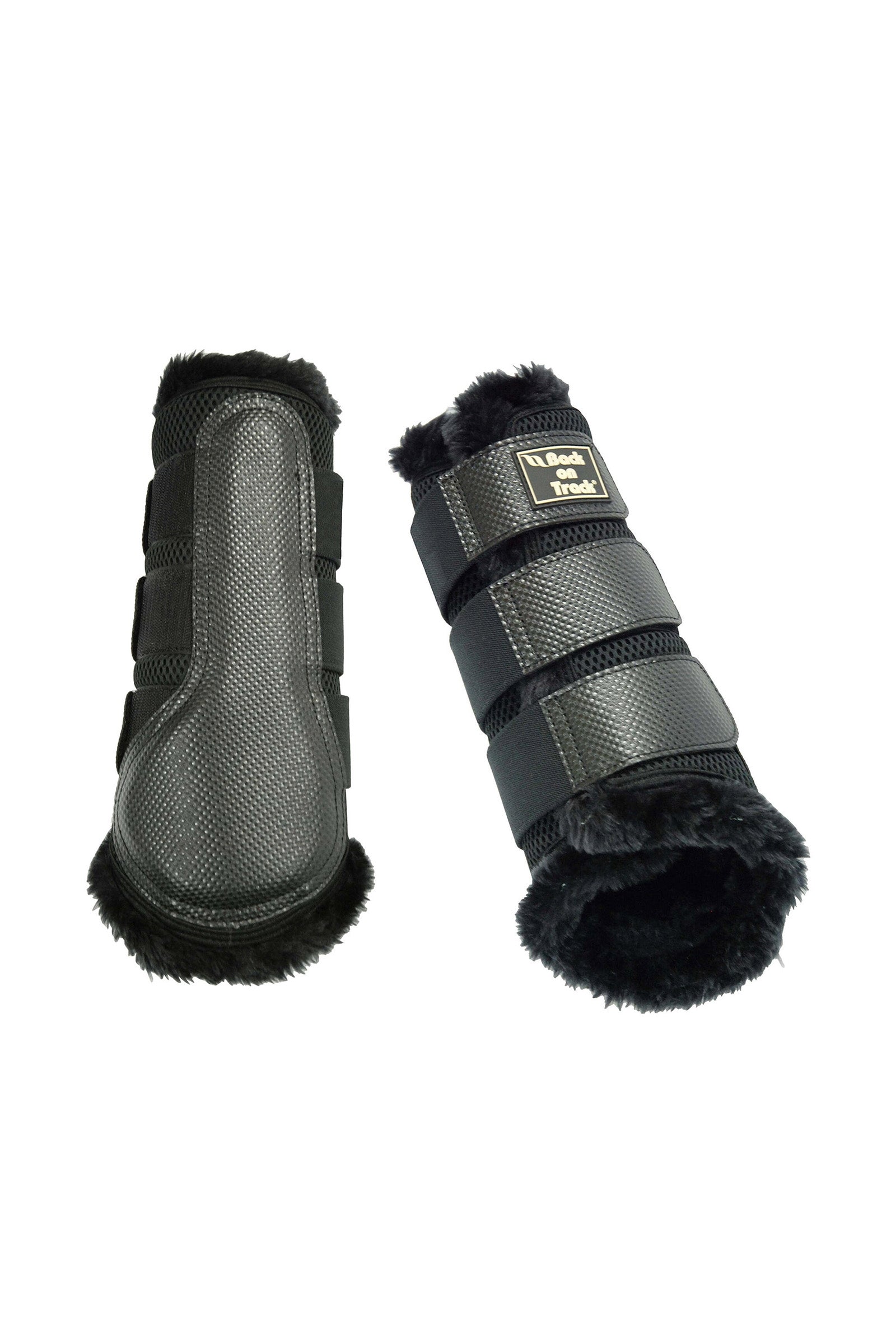 Back on Track Guêtres fermées mailles, fourrure artificielle, S-M Leg Protection & Hoof Protection for Horses