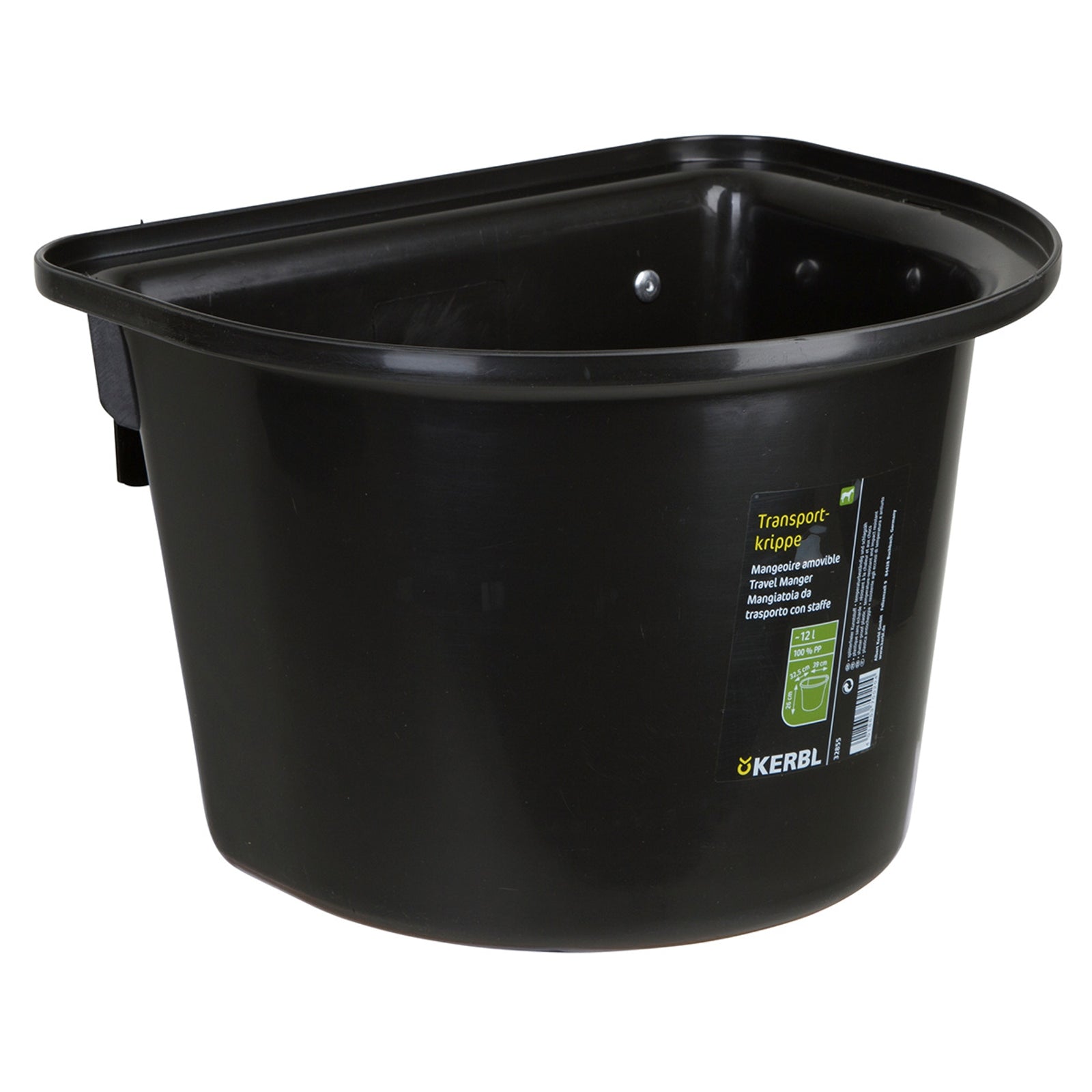 Kerbl Mangeoire amovible 12L, plastique w / caution de crochet dans Mangeoires & Abreuvoirs