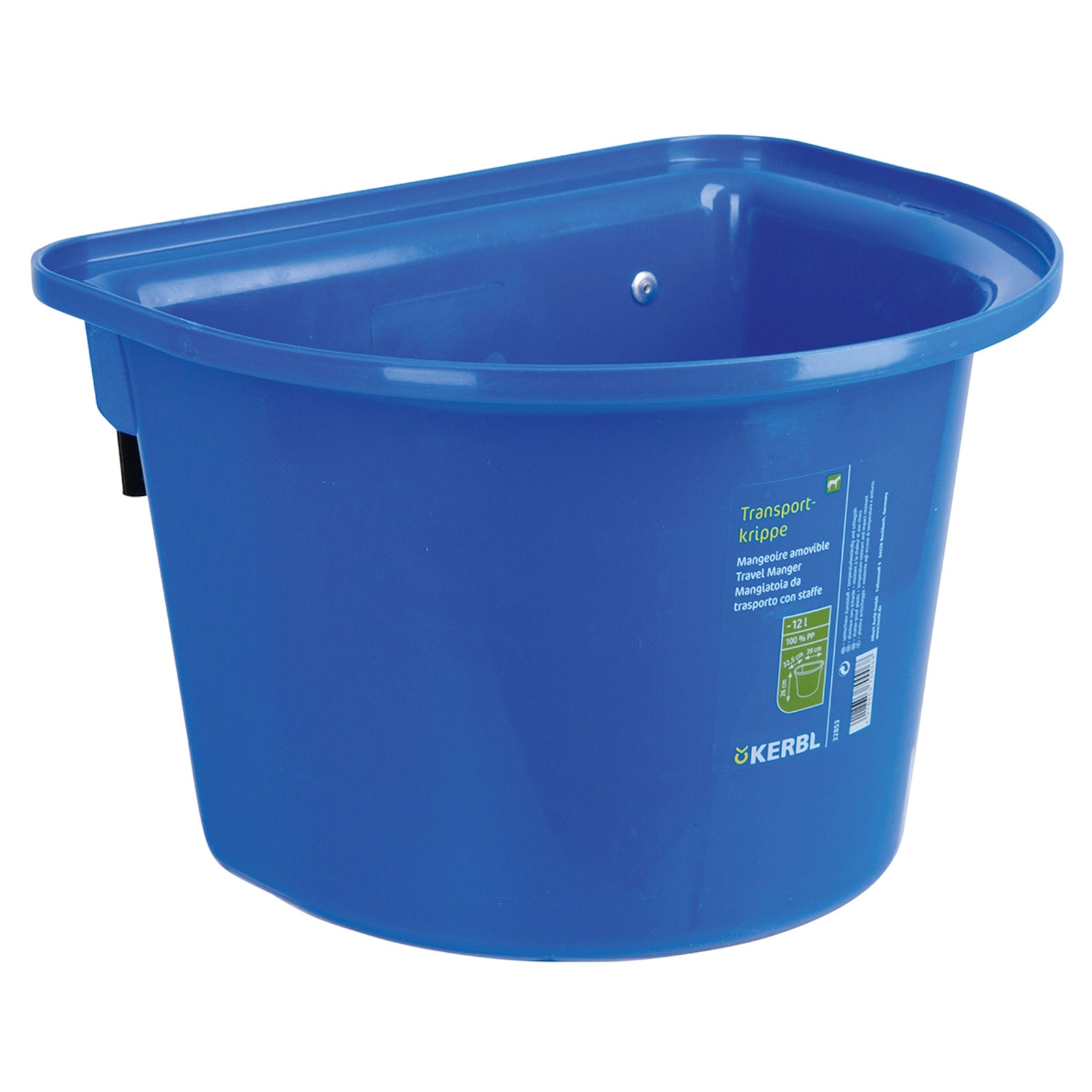 Kerbl Mangeoire amovible 12L, plastique w / caution de crochet dans Mangeoires & Abreuvoirs