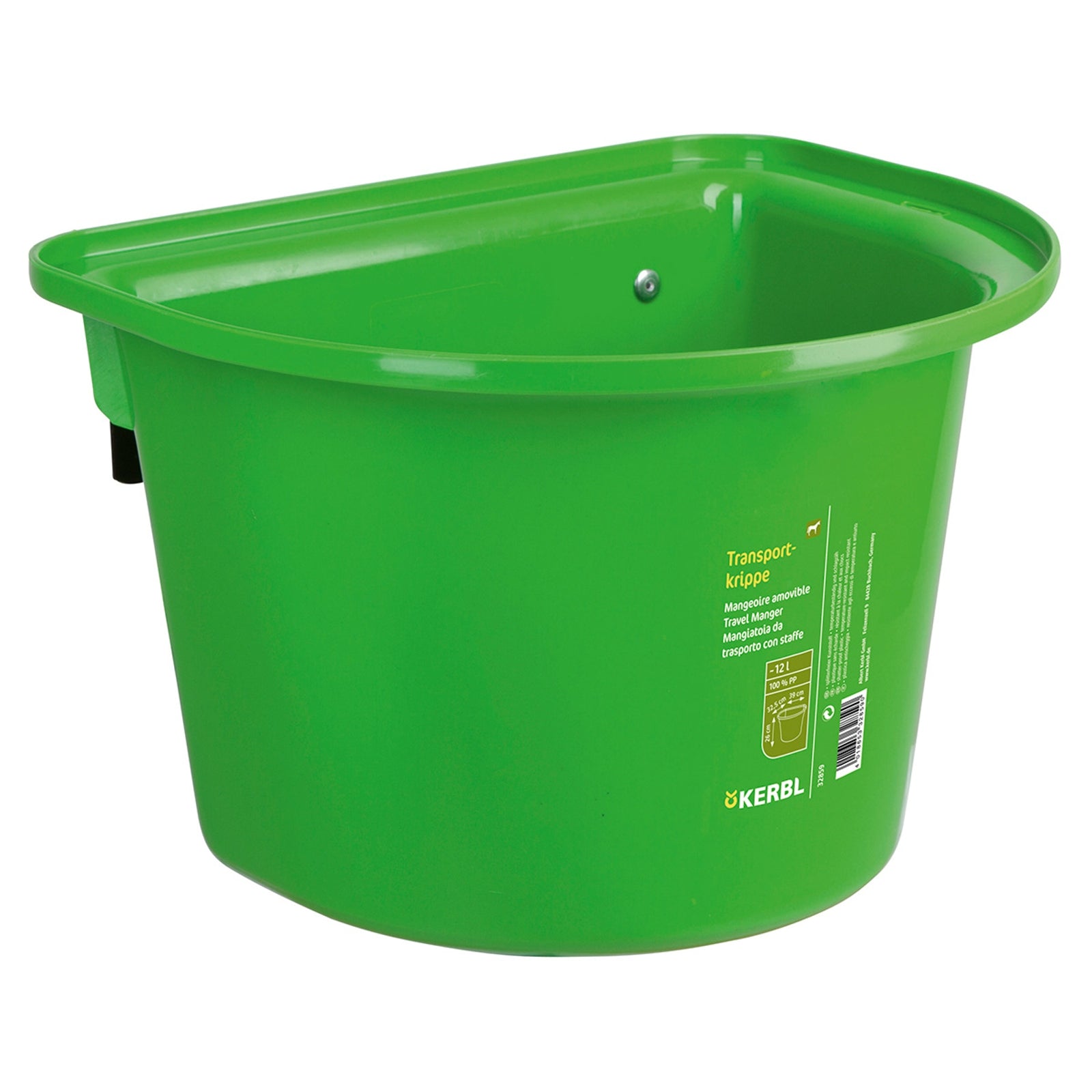 Kerbl Mangeoire amovible 12L, plastique w / caution de crochet dans Mangeoires & Abreuvoirs