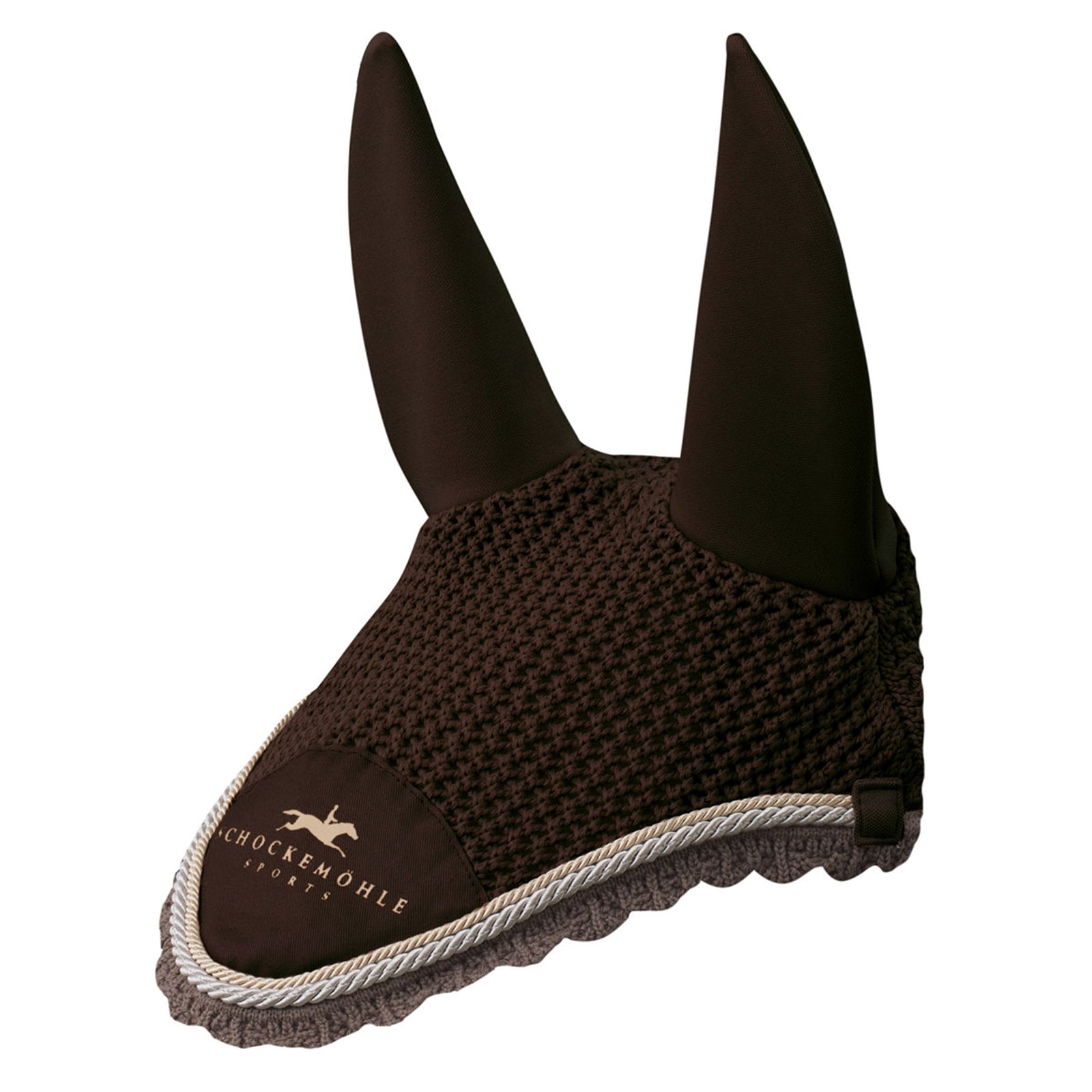 Schockemöhle Sports Dynamite fly veil with logo, Fly Veil Saddle Pads
