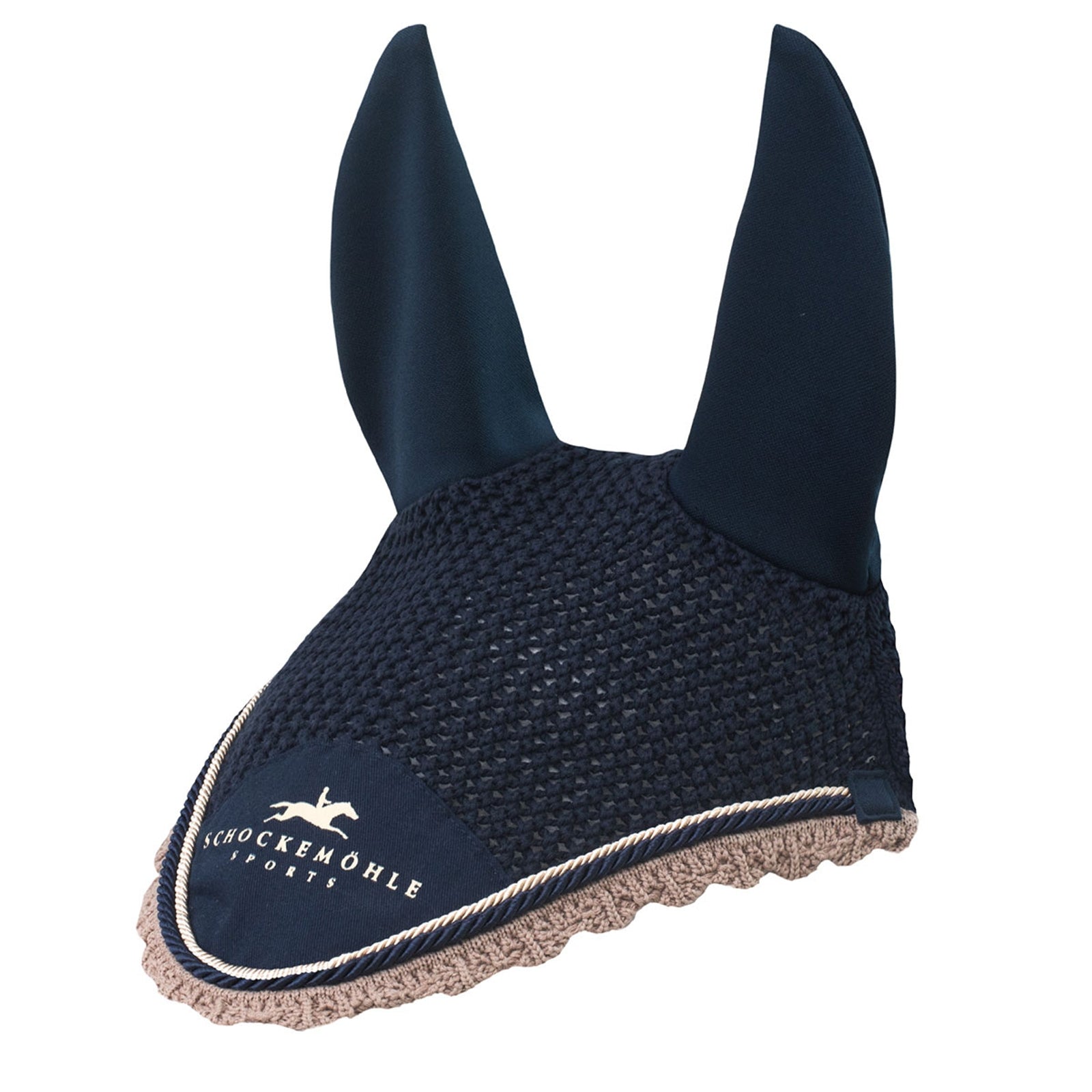 Schockemöhle Sports Bonnet chasse-mouches Dynamite avec logo Tapis de selle