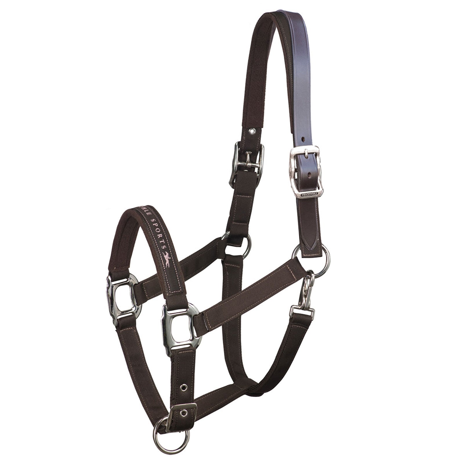 Schockemöhle Sports Schockmöhle Sports Memphis Breakaway, licol nylon + sangle de cuir Licols & longes