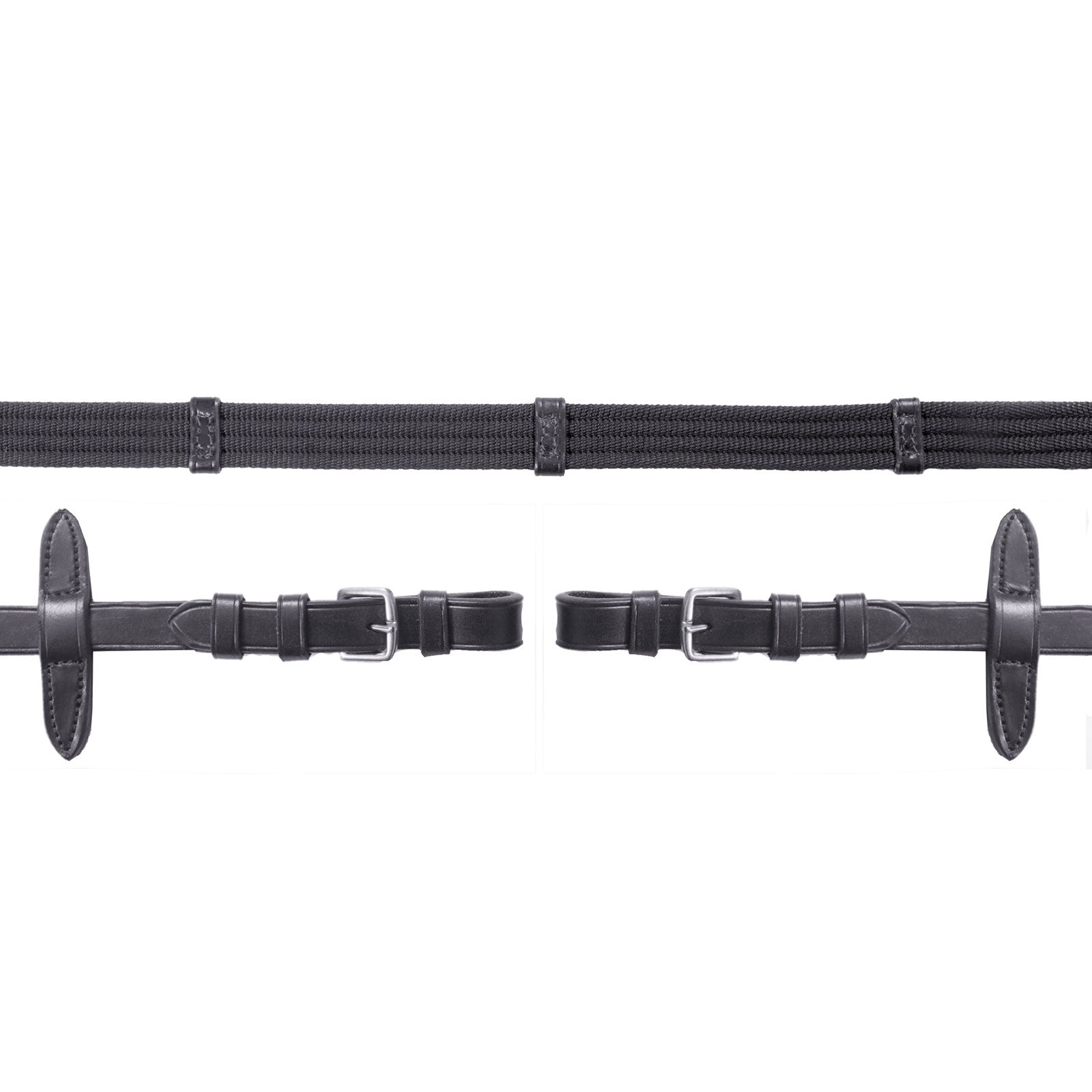 Schockemöhle Sports Rênes tissus Neo, avec boucle Briderie et enrênements