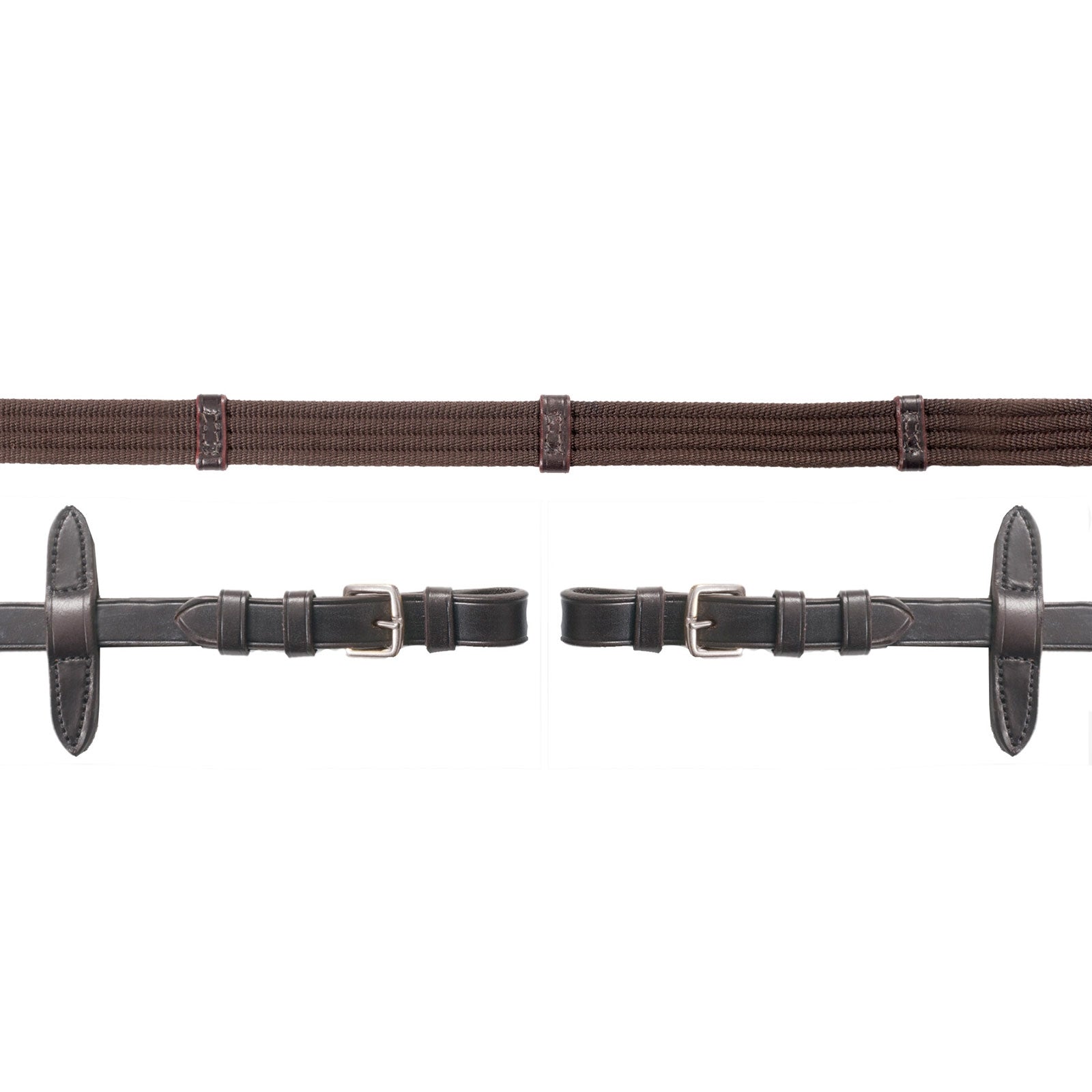 Schockemöhle Sports Rênes tissus Neo, avec boucle Briderie et enrênements