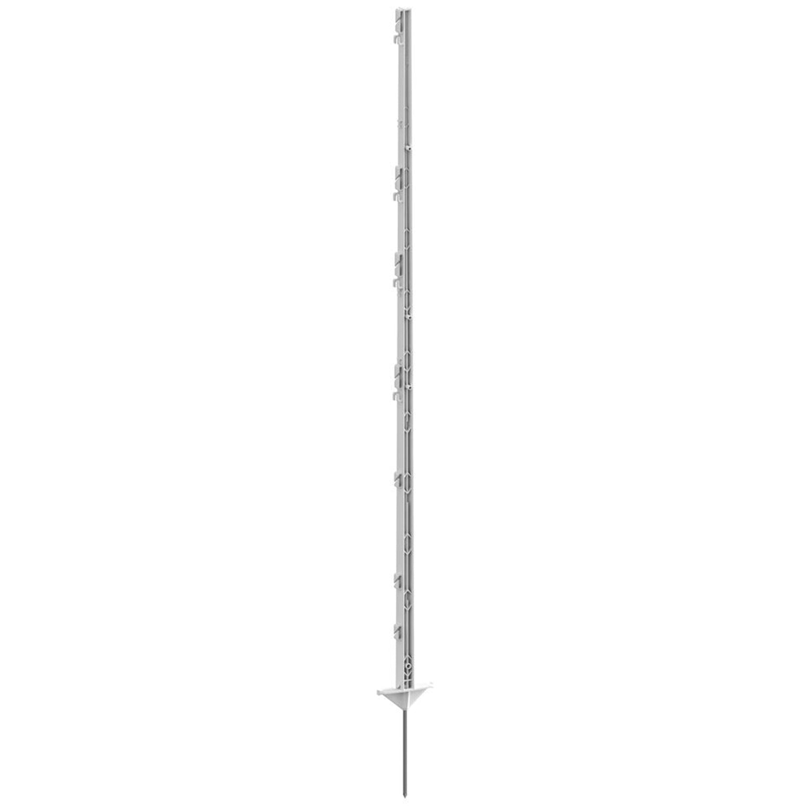Farm Patrol Kerbl Plastic Post Classic white 156cm,21cm spike, 5 pièces Equipements pour clôture électrique