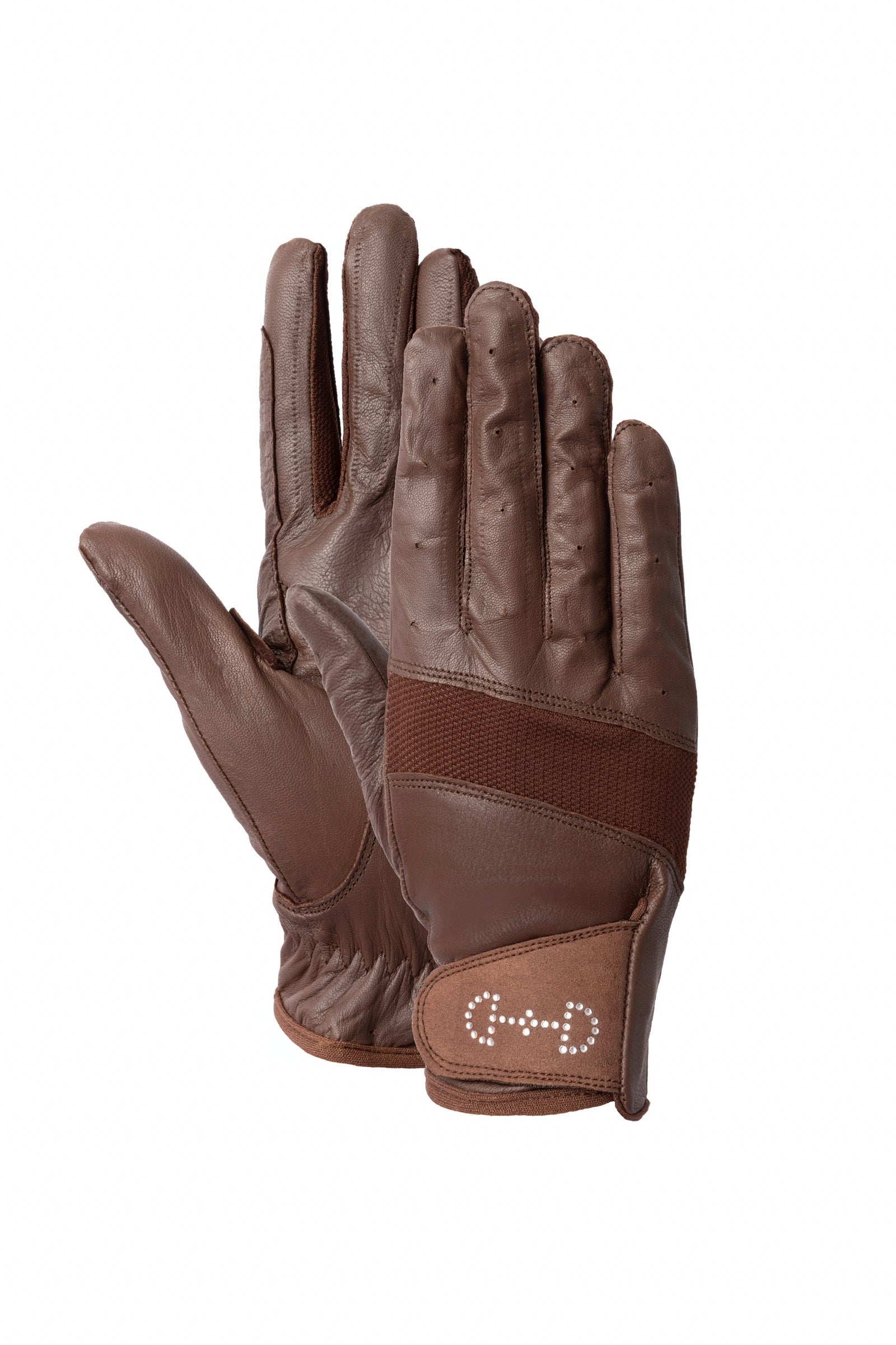 Horze Women's Leather Mesh Riding Gloves Riding Gloves